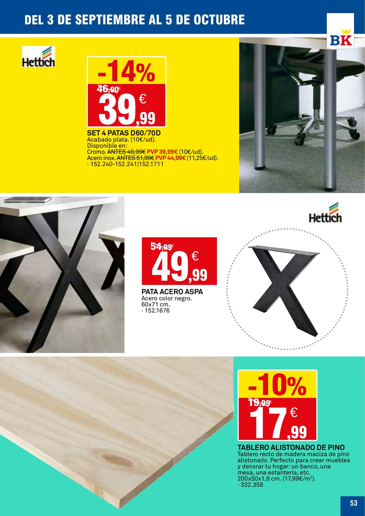 Folleto BricoKing 03.09.2025 - 05.10.2025