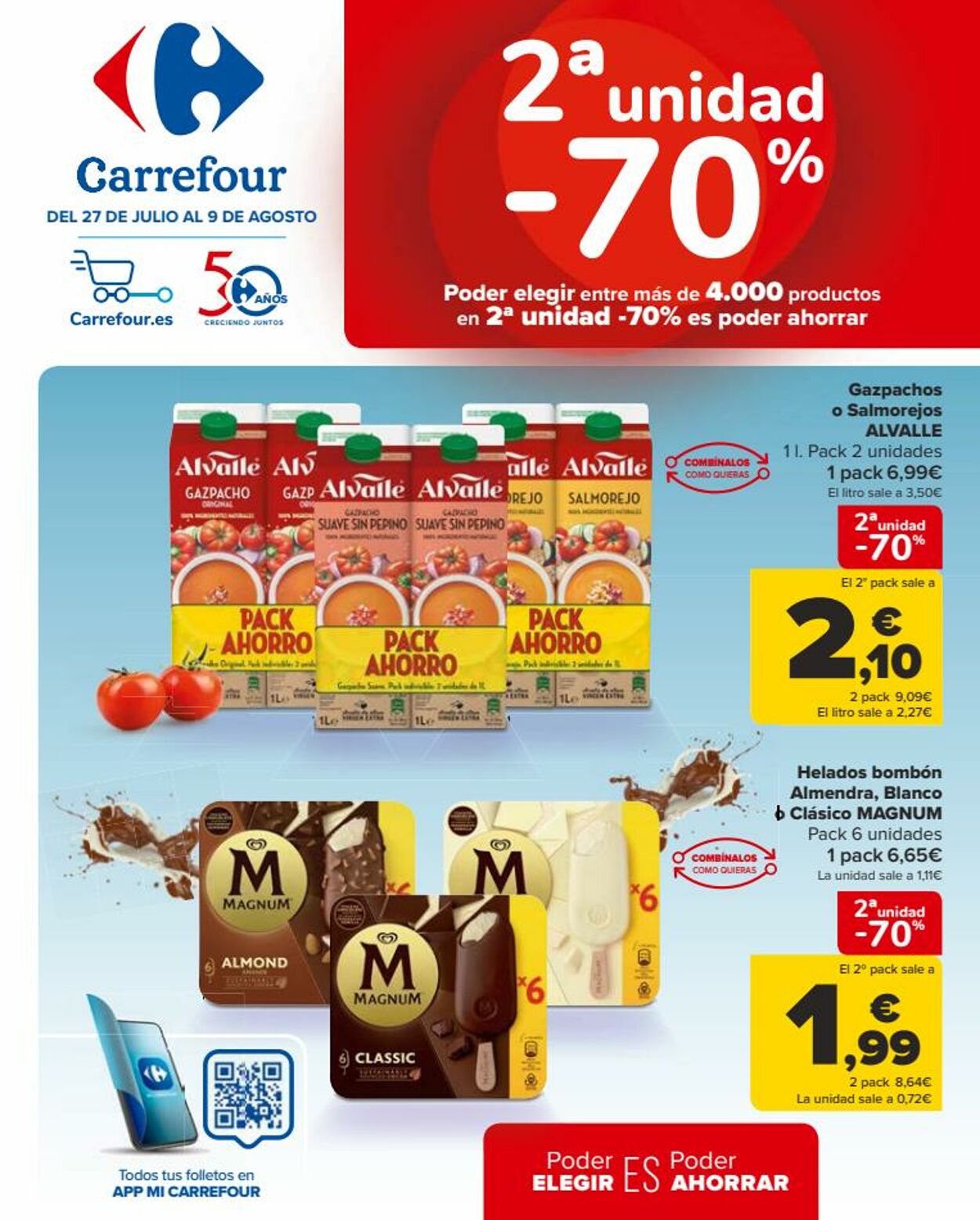 Folleto Carrefour 27.07.2023 - 09.08.2023