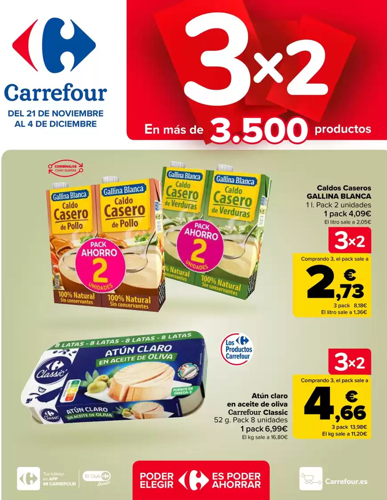 Folleto Carrefour - 3X2 20 nov., 2024 - 4 dic., 2024