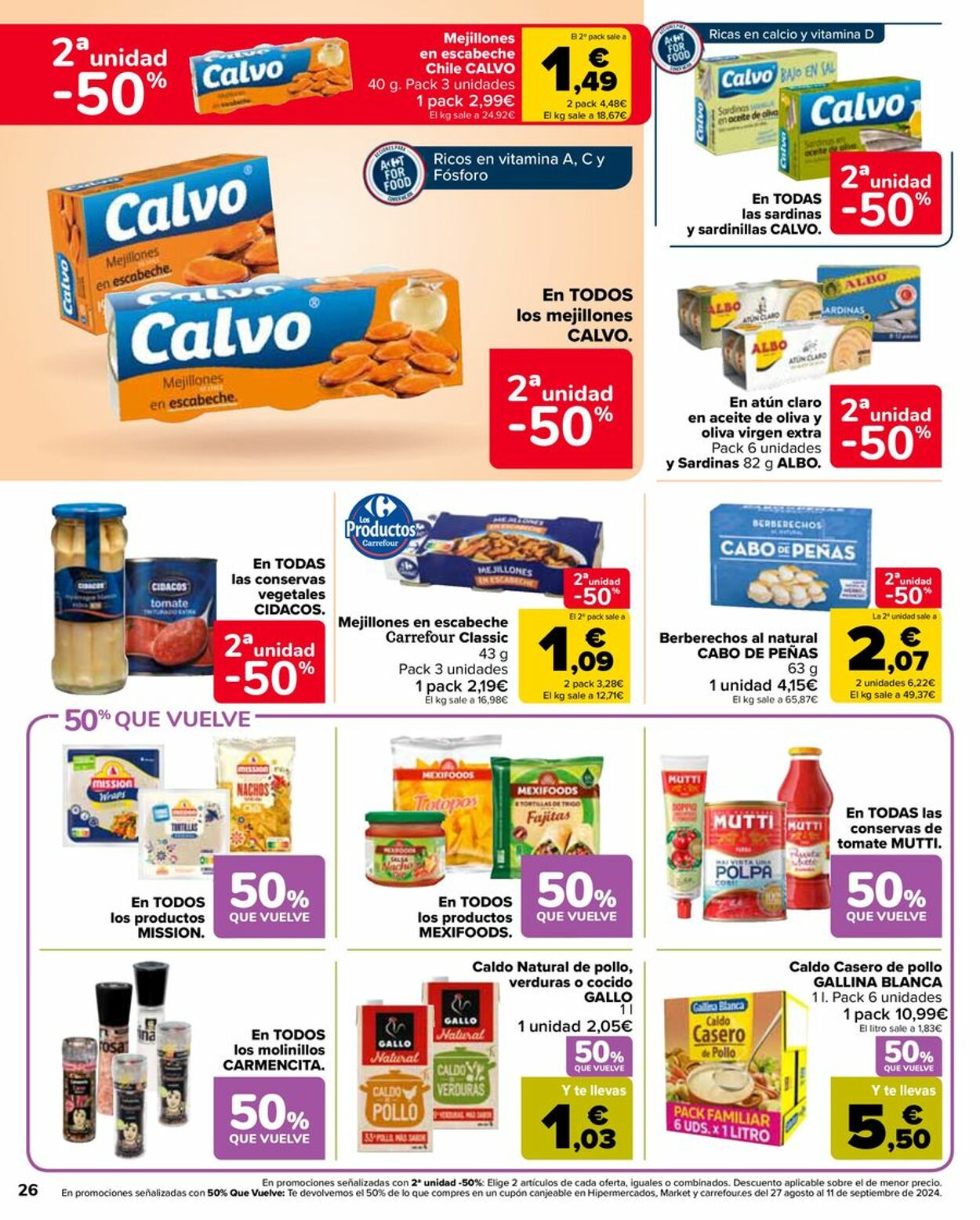 Folleto Carrefour 09.08.2024 - 26.08.2024