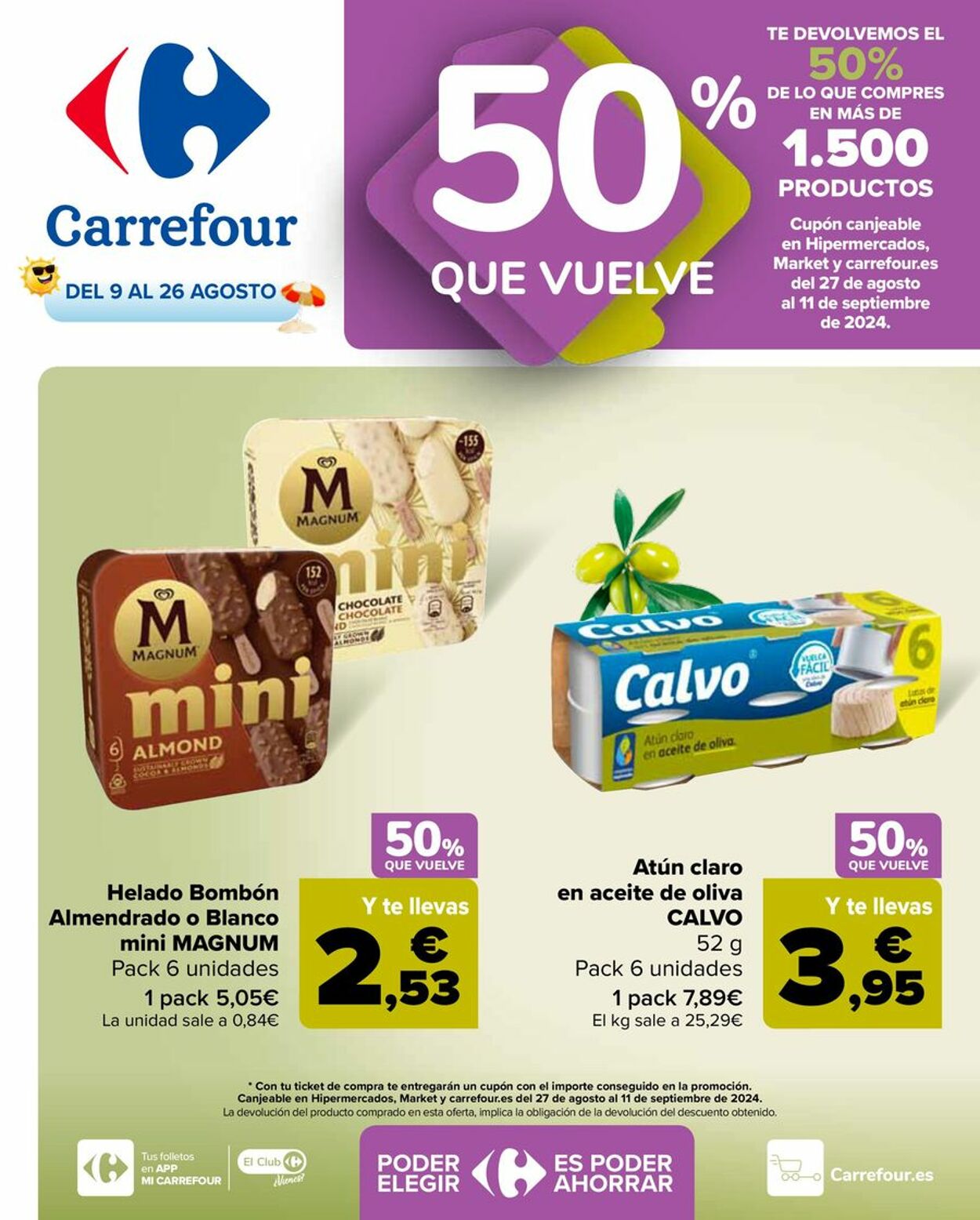 Folleto Carrefour 09.08.2024 - 26.08.2024