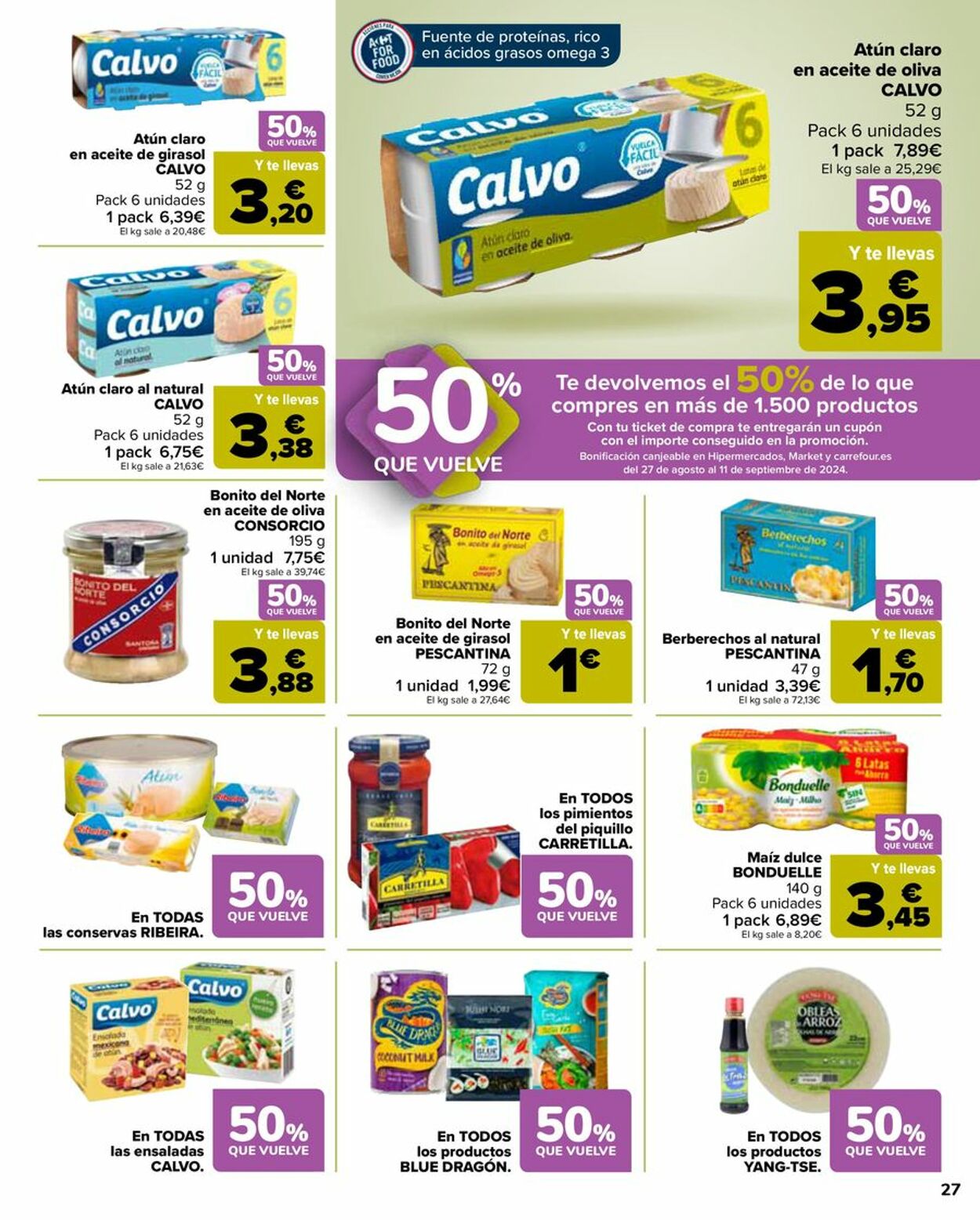 Folleto Carrefour 09.08.2024 - 26.08.2024