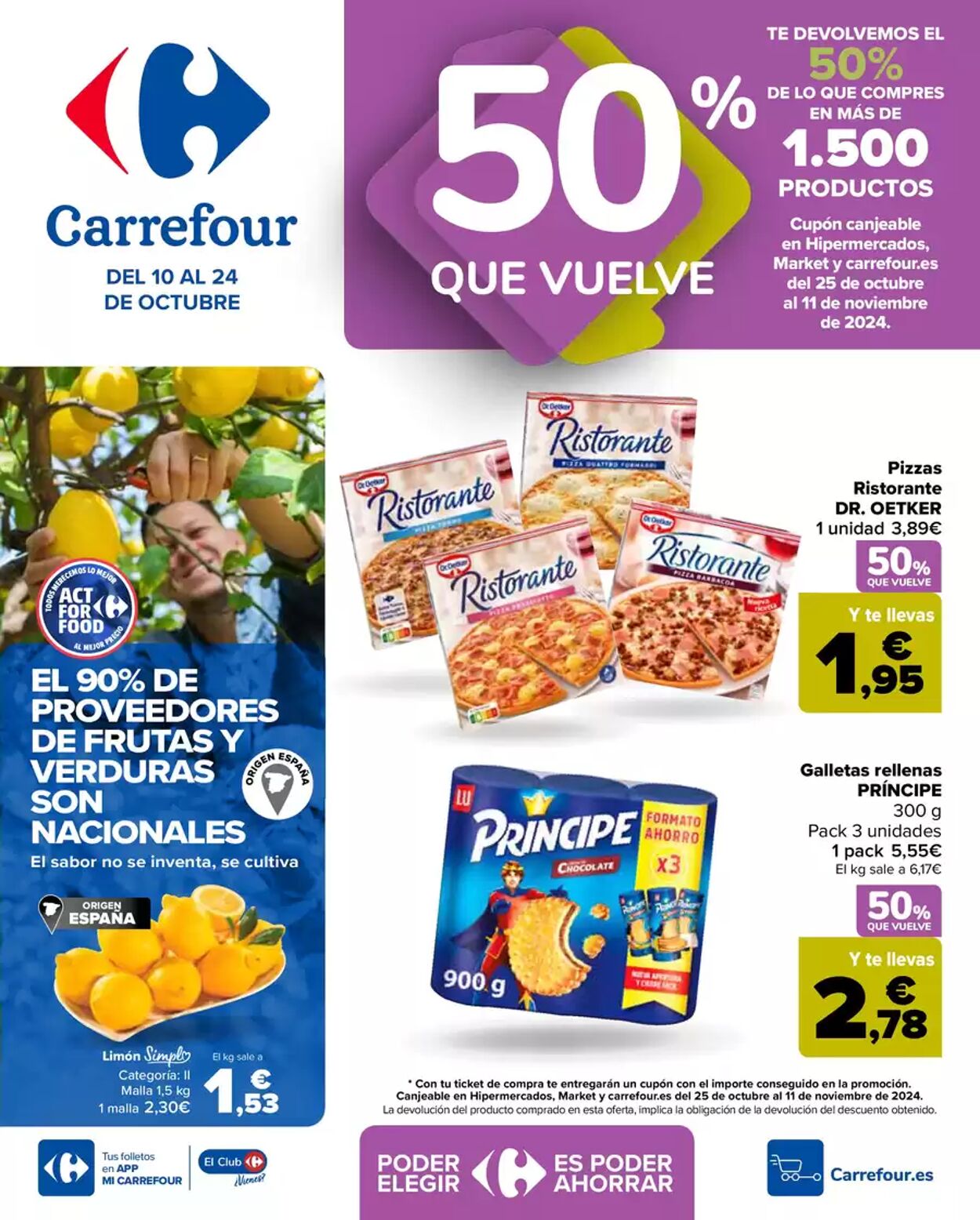 Folleto Carrefour - 50% QUE VUELVE 10 oct., 2024 - 24 oct., 2024