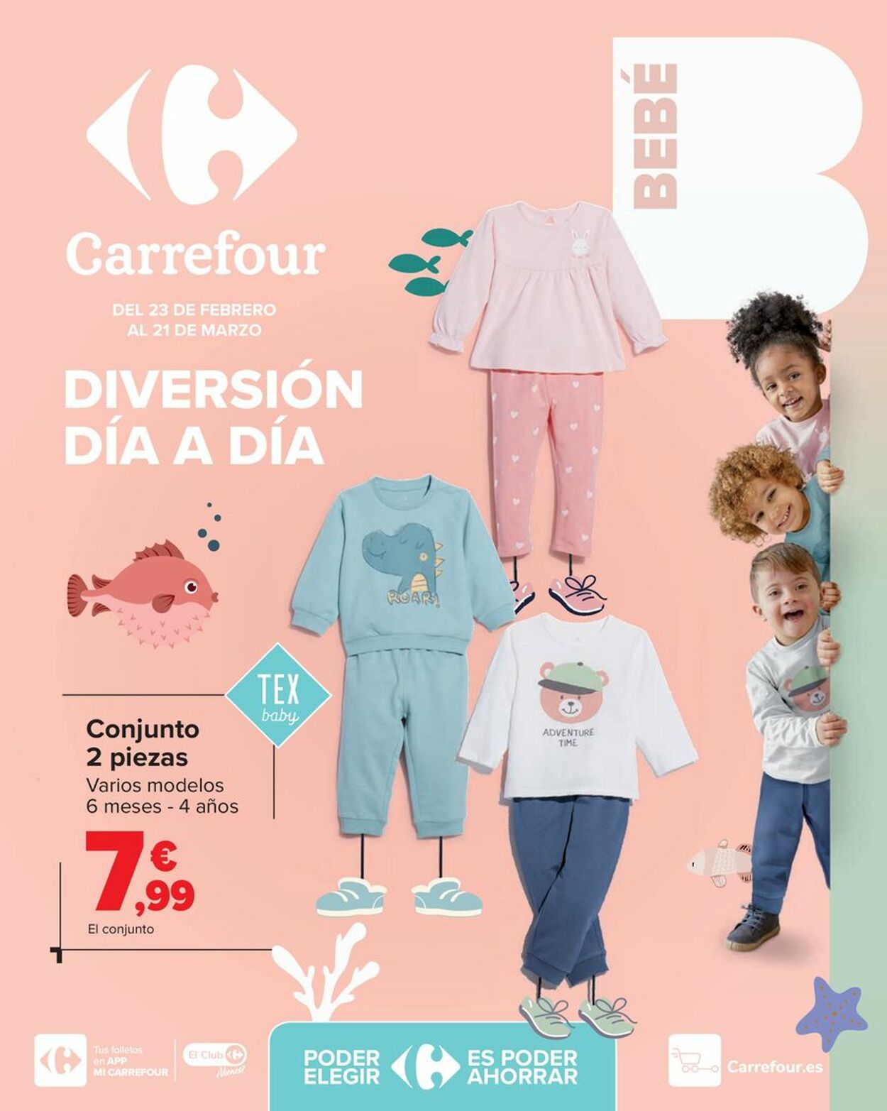 Folleto Carrefour - BEBE (Pañales, alimentación, sillas, ropa y accesorios) 23 feb., 2024 - 21 mar., 2024