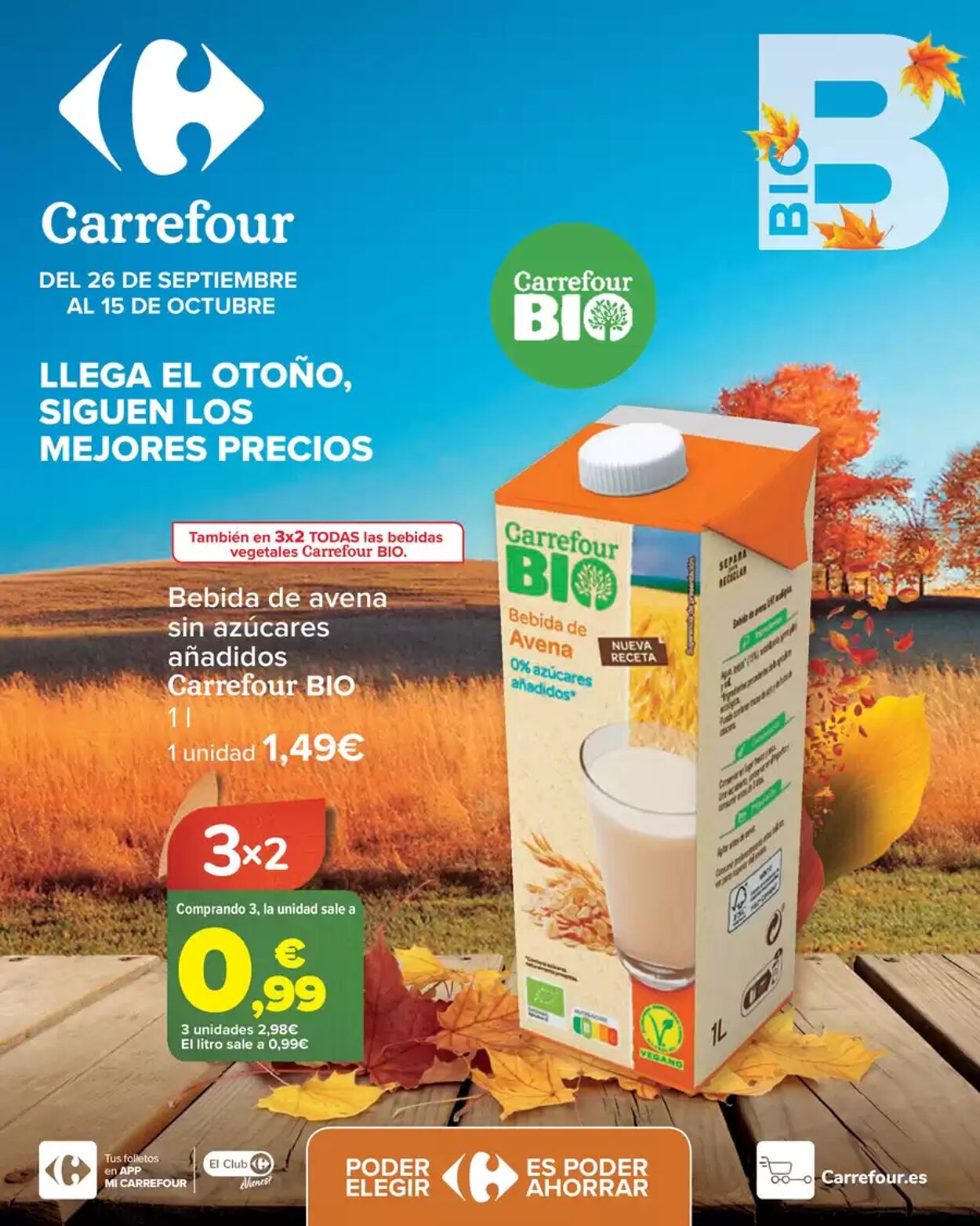 Folleto Carrefour 26.09.2024 - 15.10.2024