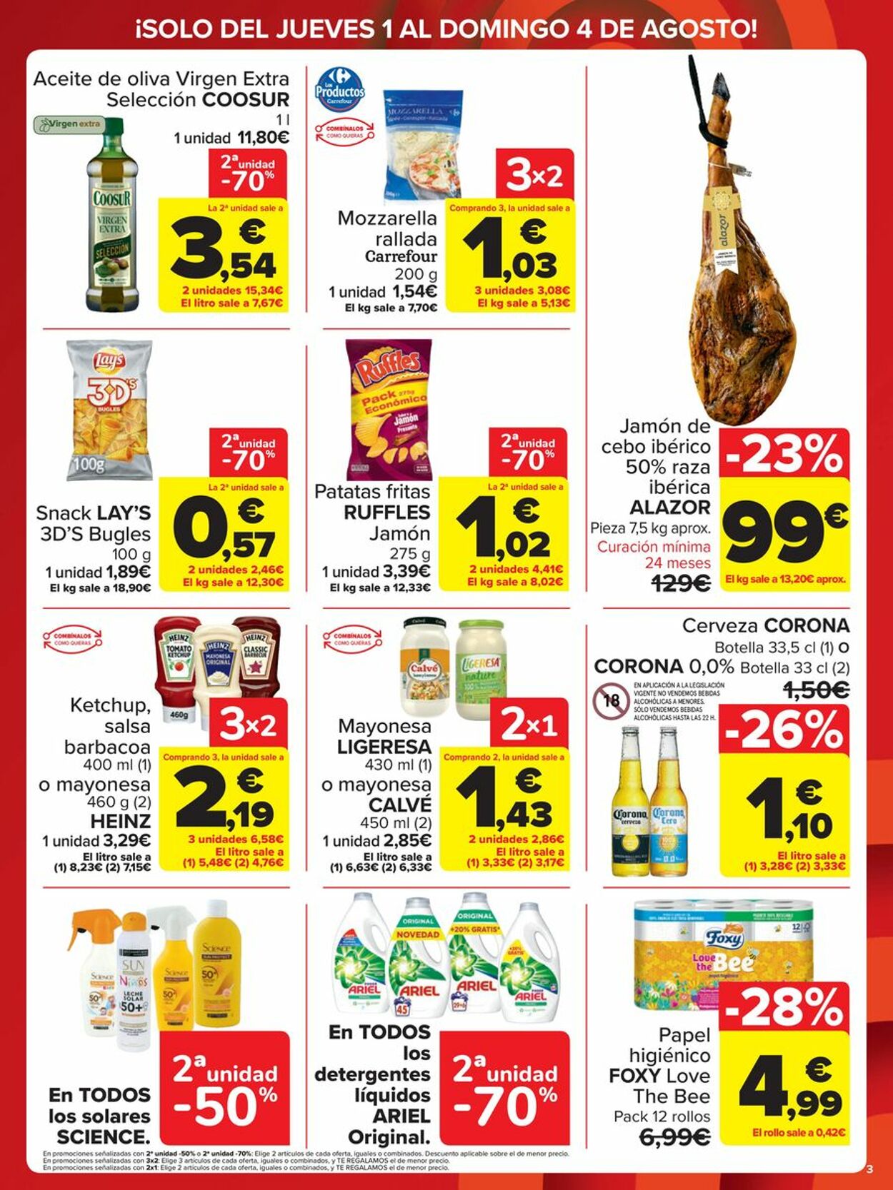 Folleto Carrefour 01.08.2024 - 04.08.2024