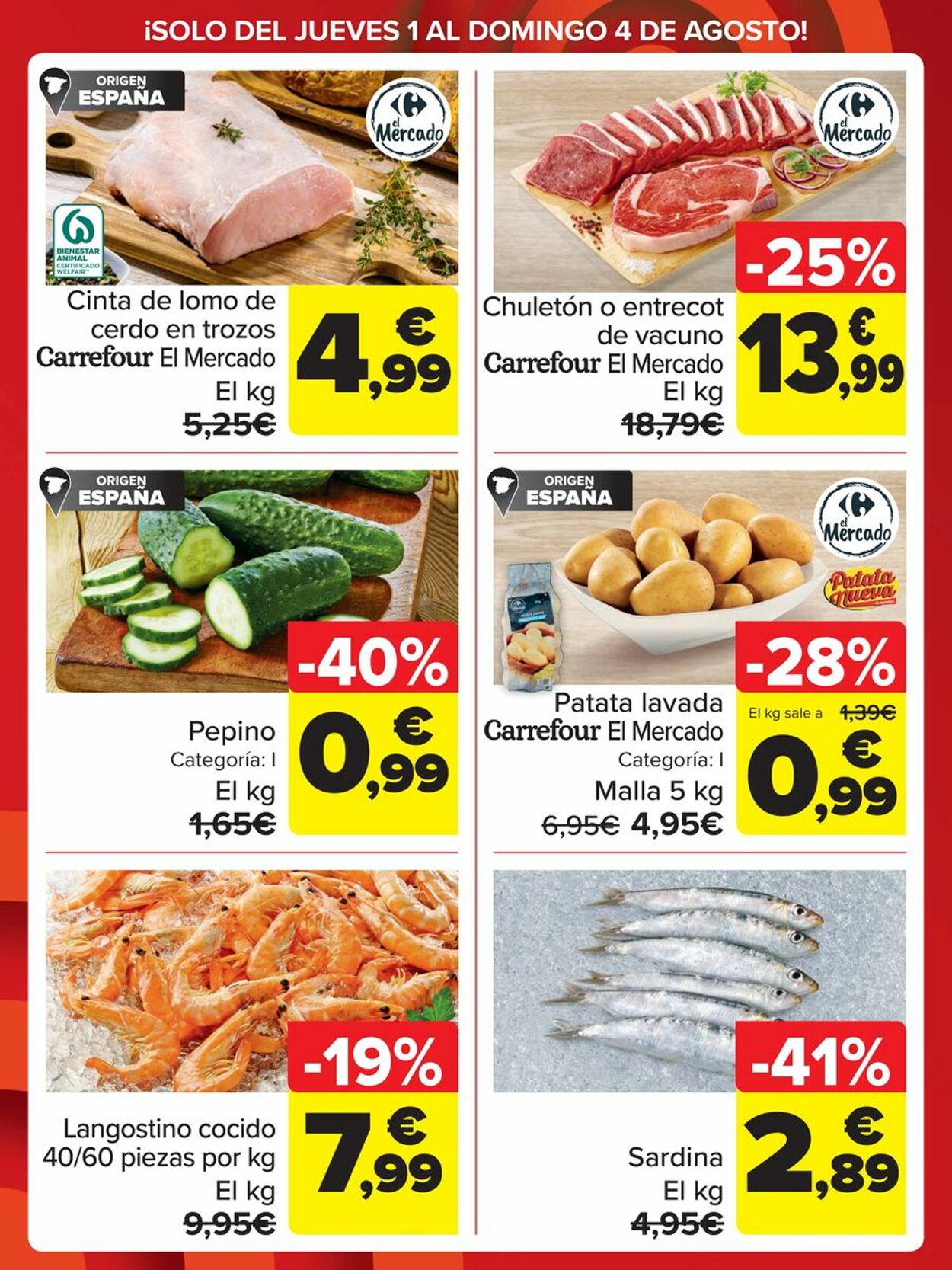 Folleto Carrefour 01.08.2024 - 04.08.2024