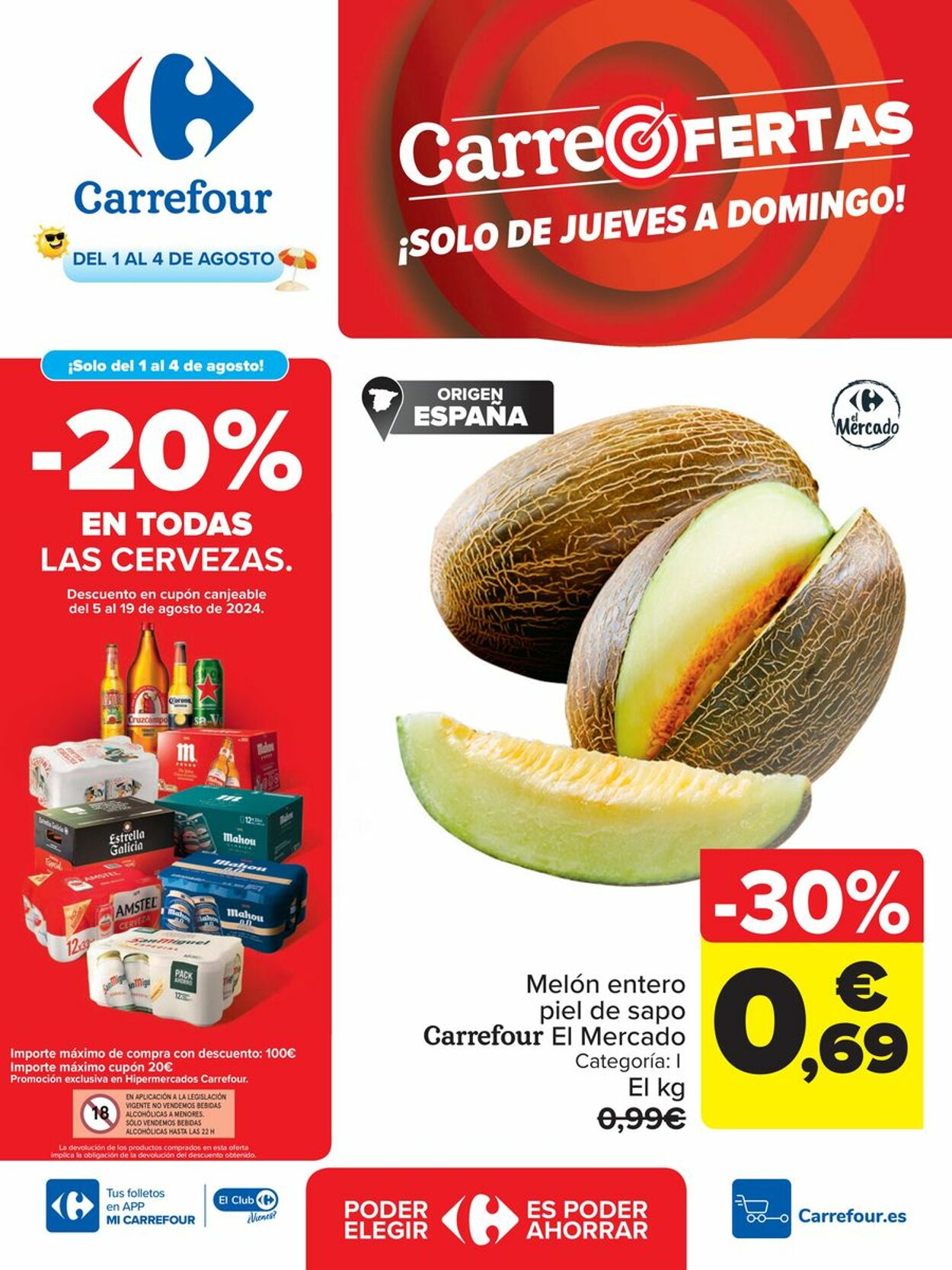 Folleto Carrefour 01.08.2024 - 04.08.2024