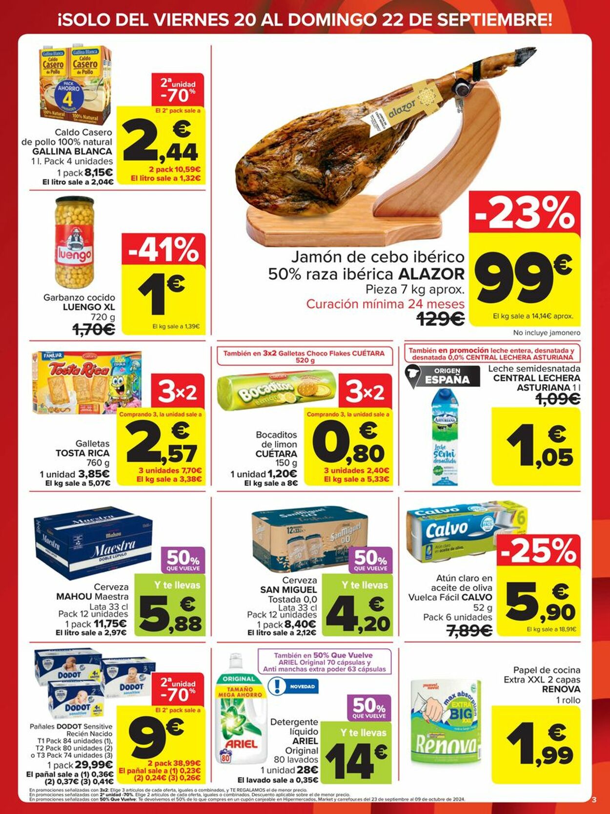 Folleto Carrefour 20.09.2024 - 22.09.2024