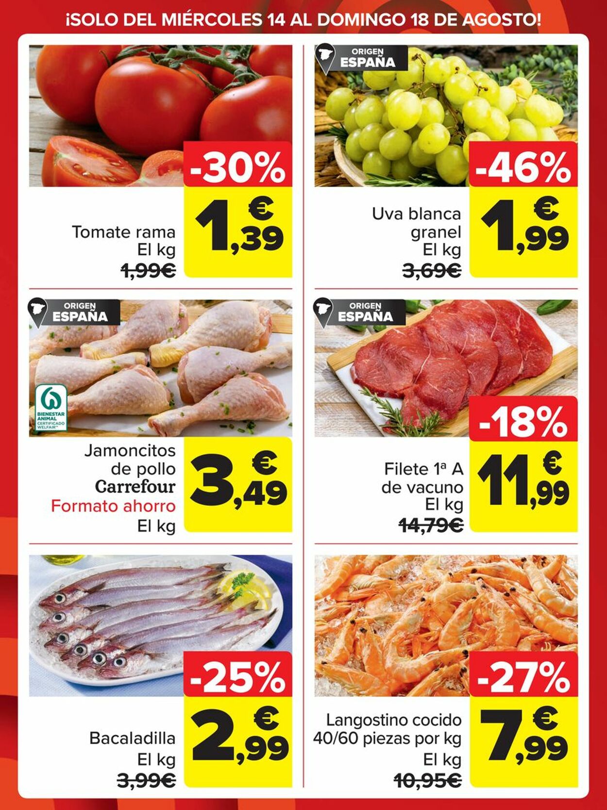 Folleto Carrefour 14.08.2024 - 18.08.2024