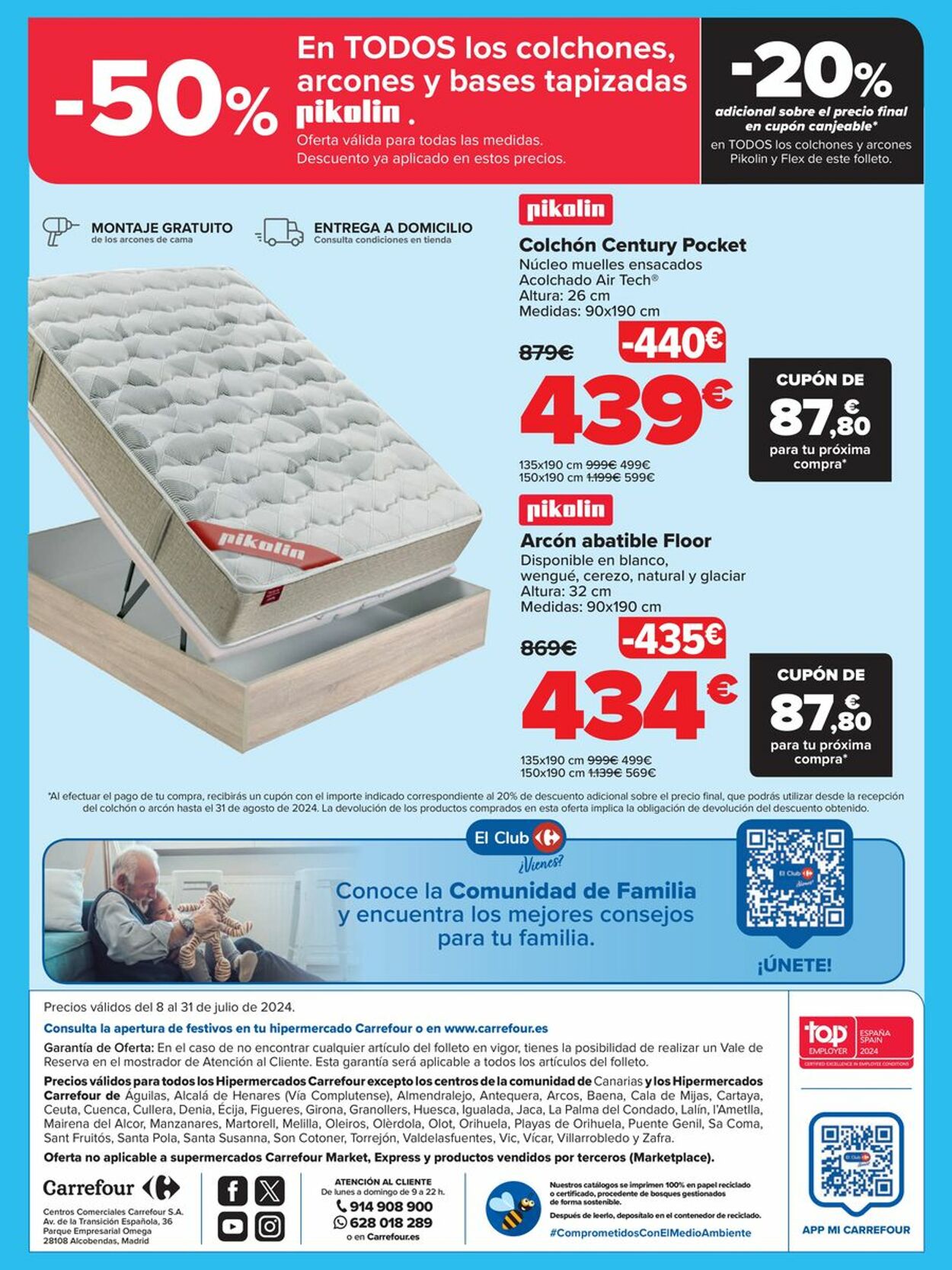 Folleto Carrefour 08.07.2024 - 31.07.2024