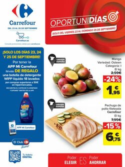 Folleto Carrefour 23.09.2022 - 25.09.2022