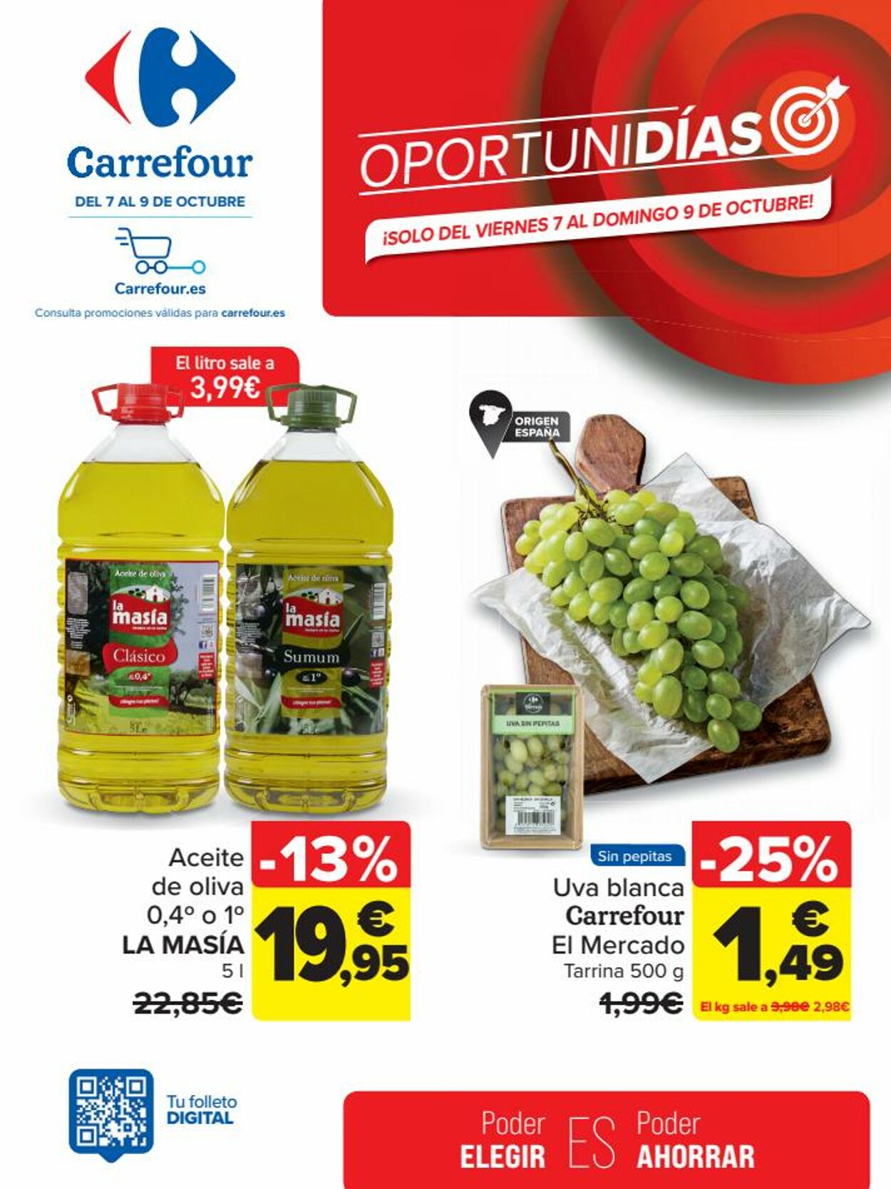 Folleto Carrefour 07.10.2022 - 09.10.2022