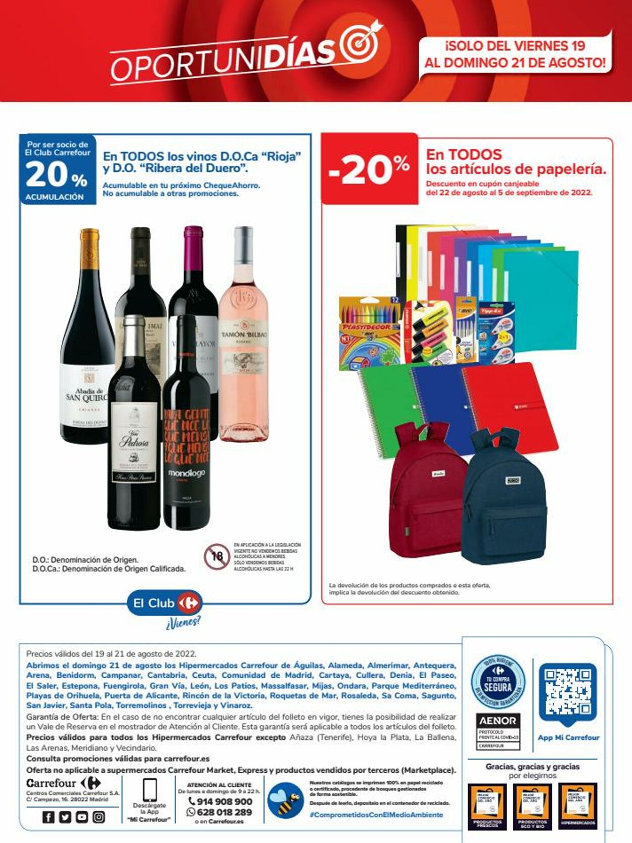 Folleto Carrefour 19.08.2022 - 21.08.2022