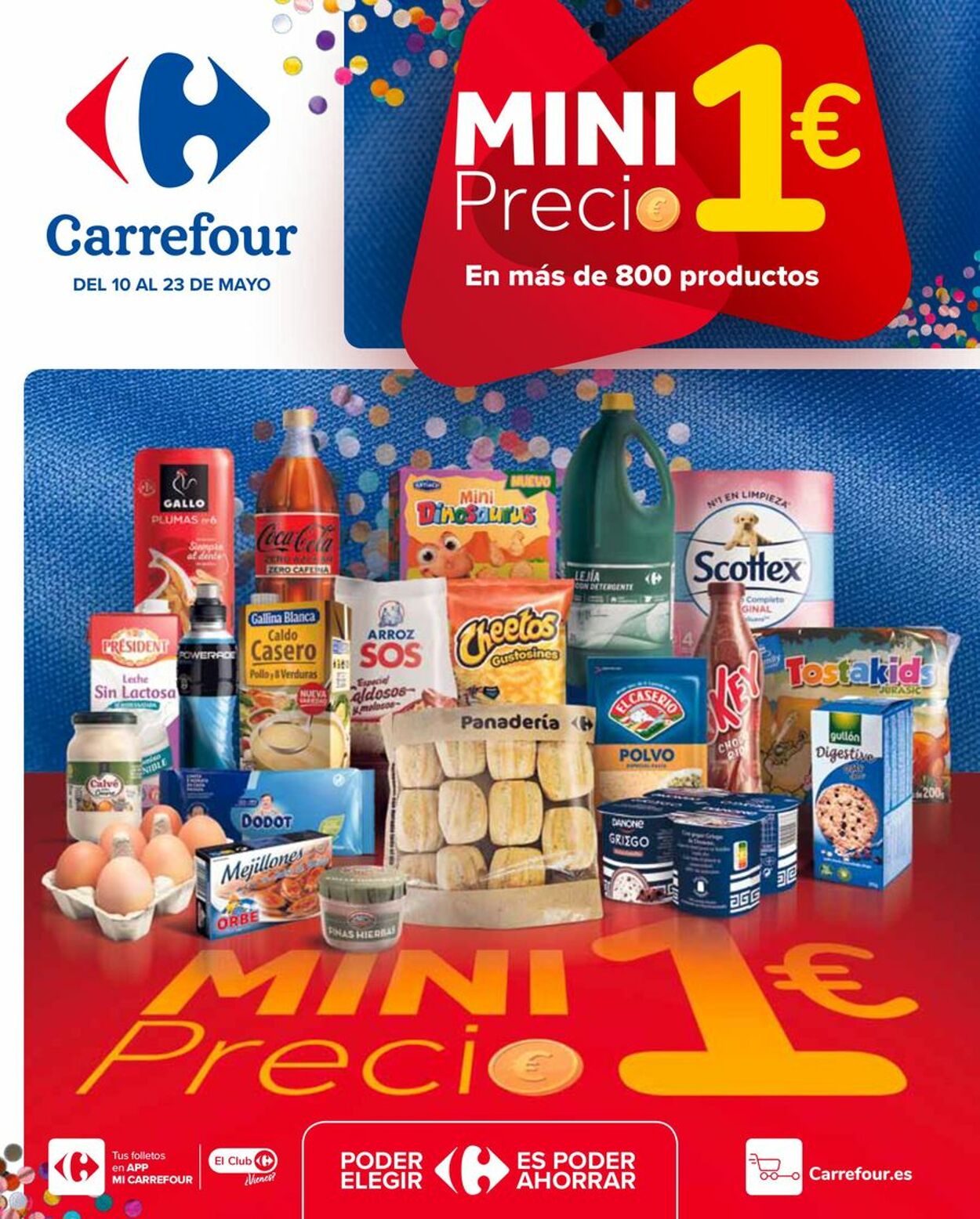 Folleto Carrefour - Todo a 1€ 10 may., 2024 - 23 may., 2024