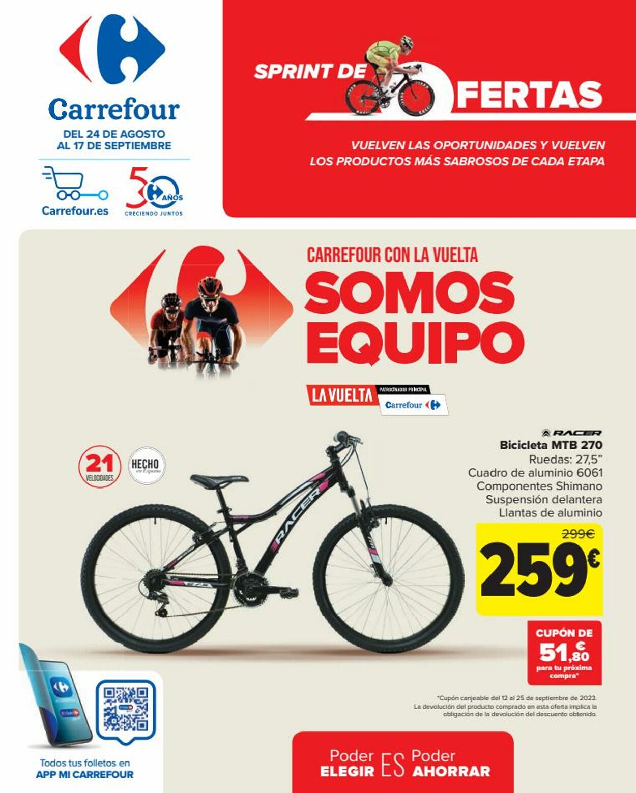 Folleto Carrefour 24.08.2023 - 17.09.2023