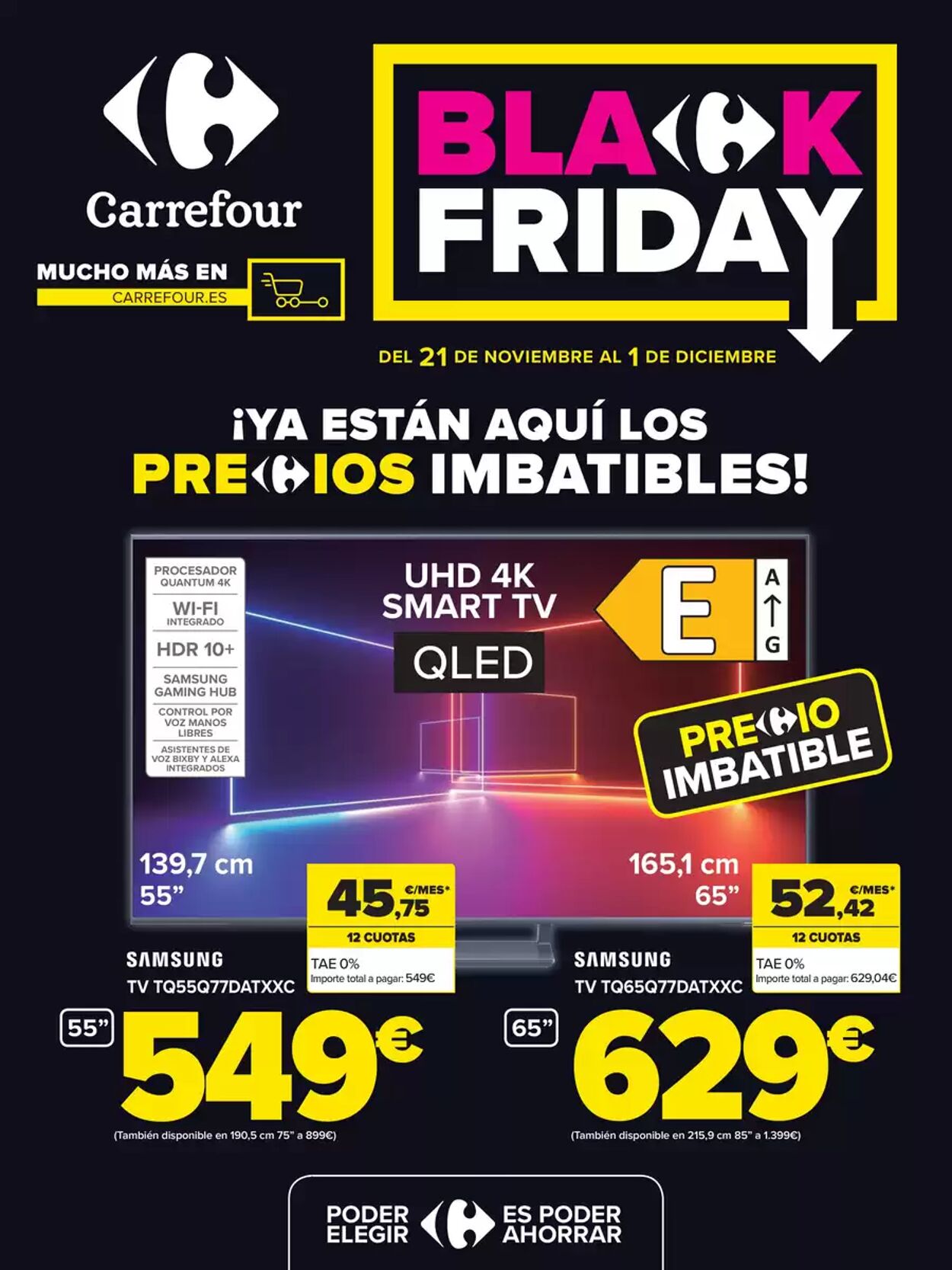 Folleto Carrefour - ¡Ya están aquí los precios imbatibles! 21 nov., 2024 - 1 dic., 2024