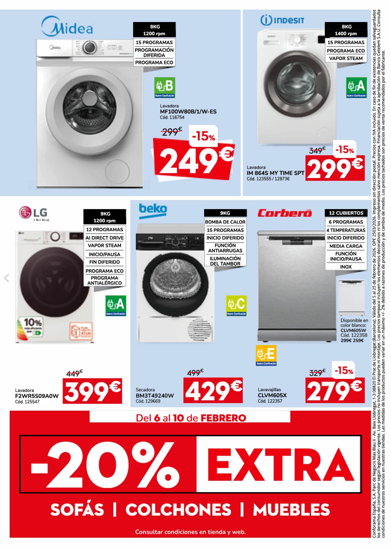 Folleto Conforama 09.02.2026 - 18.02.2026