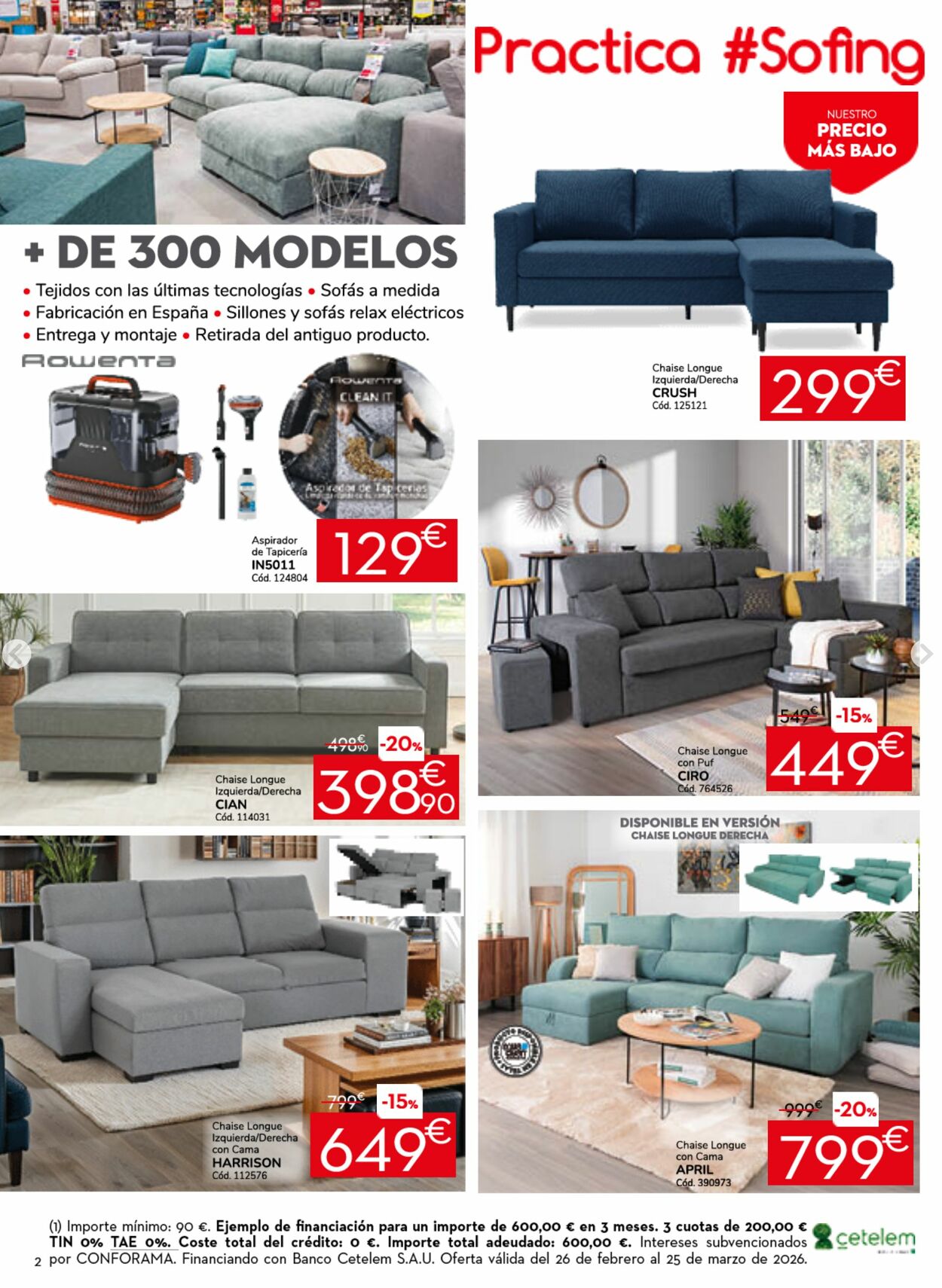 Folleto Conforama 09.03.2026 - 18.03.2026