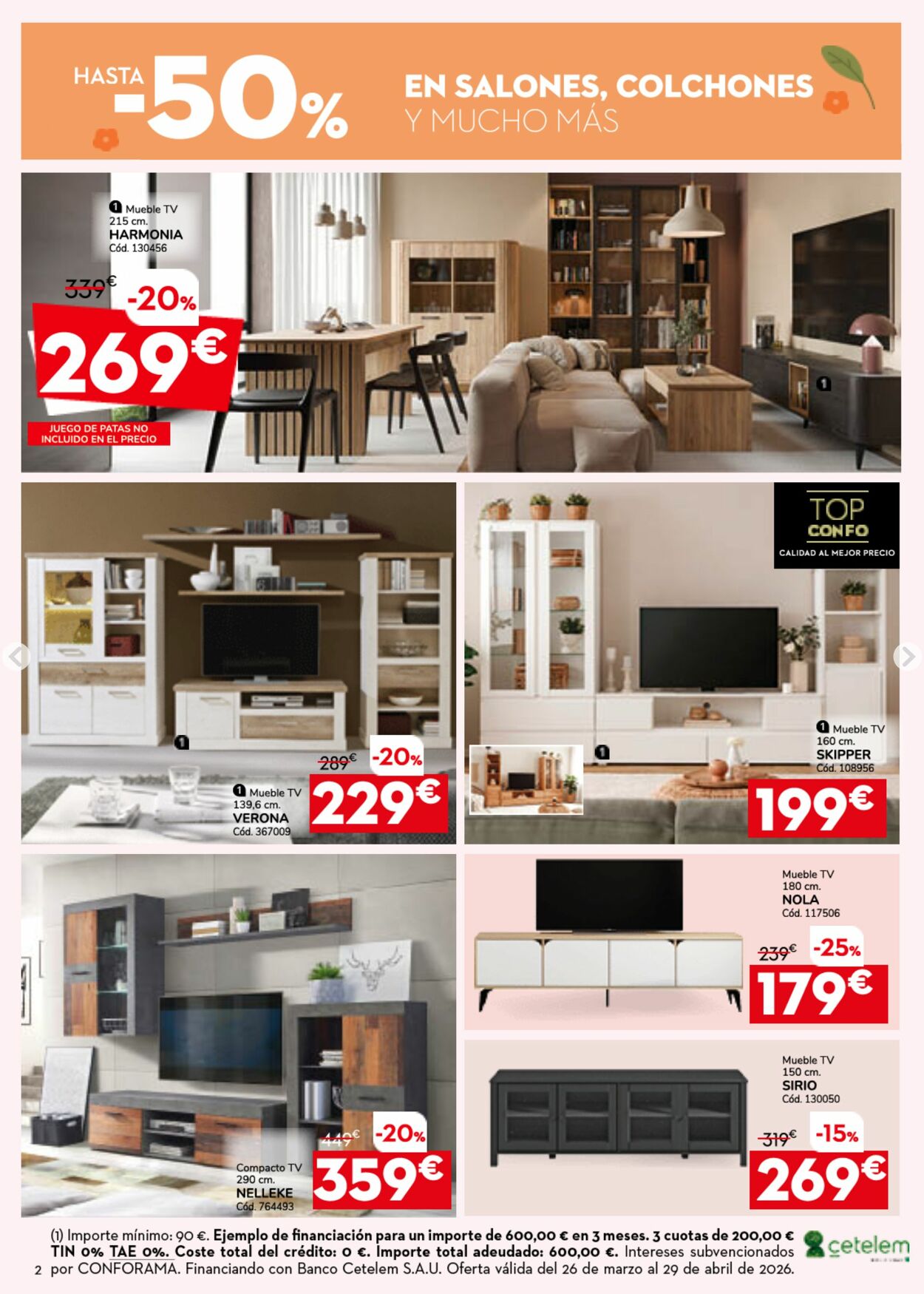 Folleto Conforama 06.04.2026 - 15.04.2026