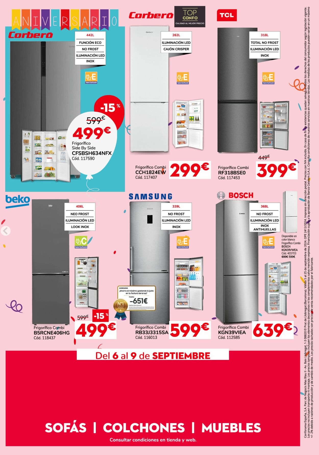 Folleto Conforama 02.09.2024 - 11.09.2024