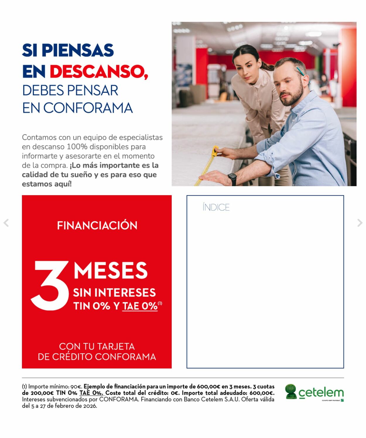 Folleto Conforama 09.02.2026 - 18.02.2026