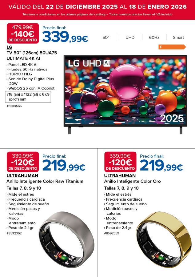 Folleto Costco 22.12.2025 - 18.01.2026