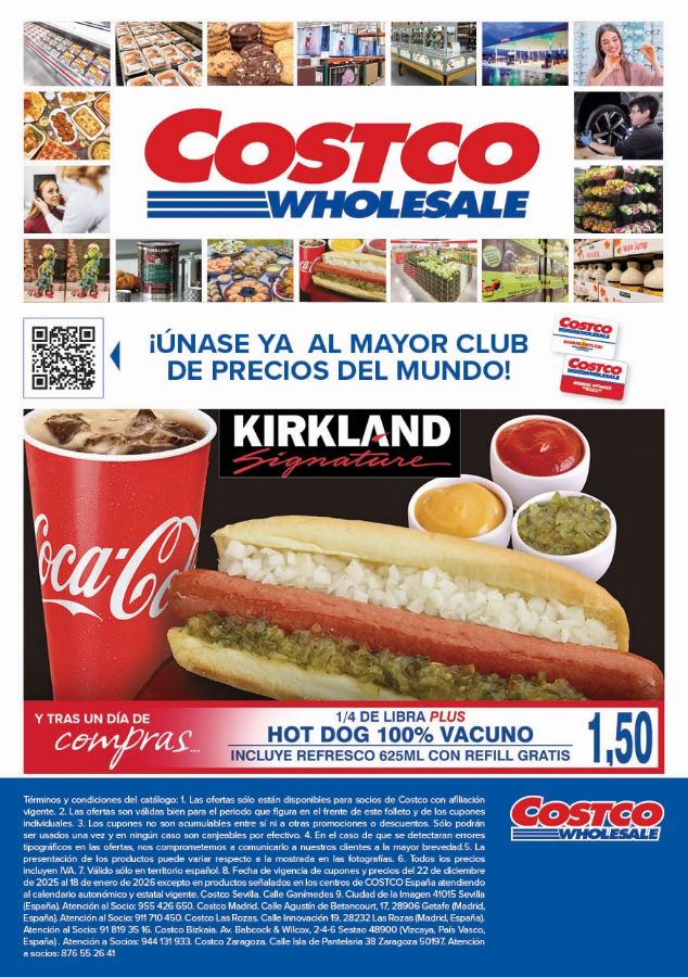 Folleto Costco 22.12.2025 - 18.01.2026
