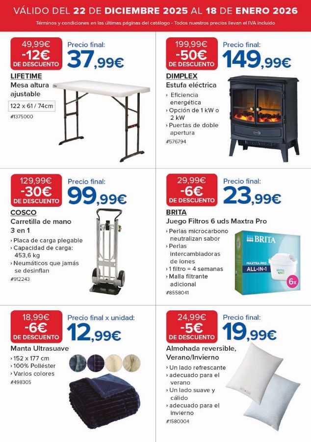 Folleto Costco 22.12.2025 - 18.01.2026
