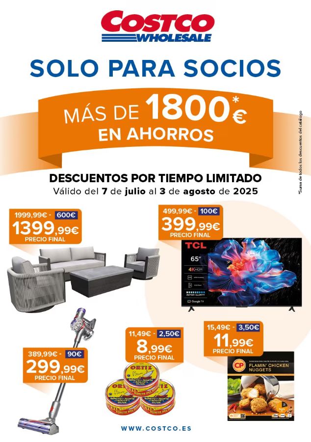 Folleto Costco 07.07.2025 - 03.08.2025