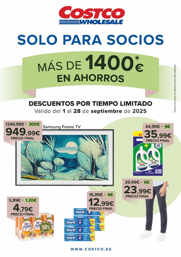 Folleto Costco 01.09.2025 - 28.09.2025