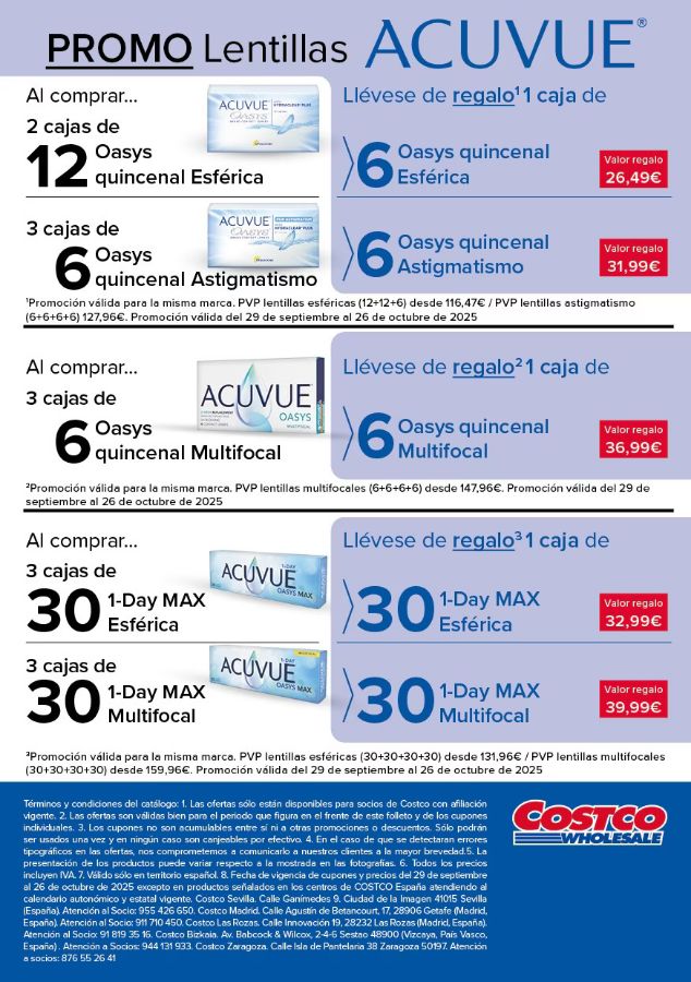 Folleto Costco 29.09.2025 - 26.10.2025