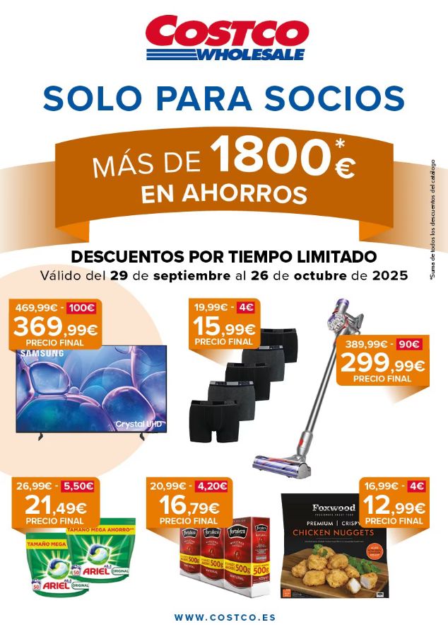 Folleto Costco 29.09.2025 - 26.10.2025