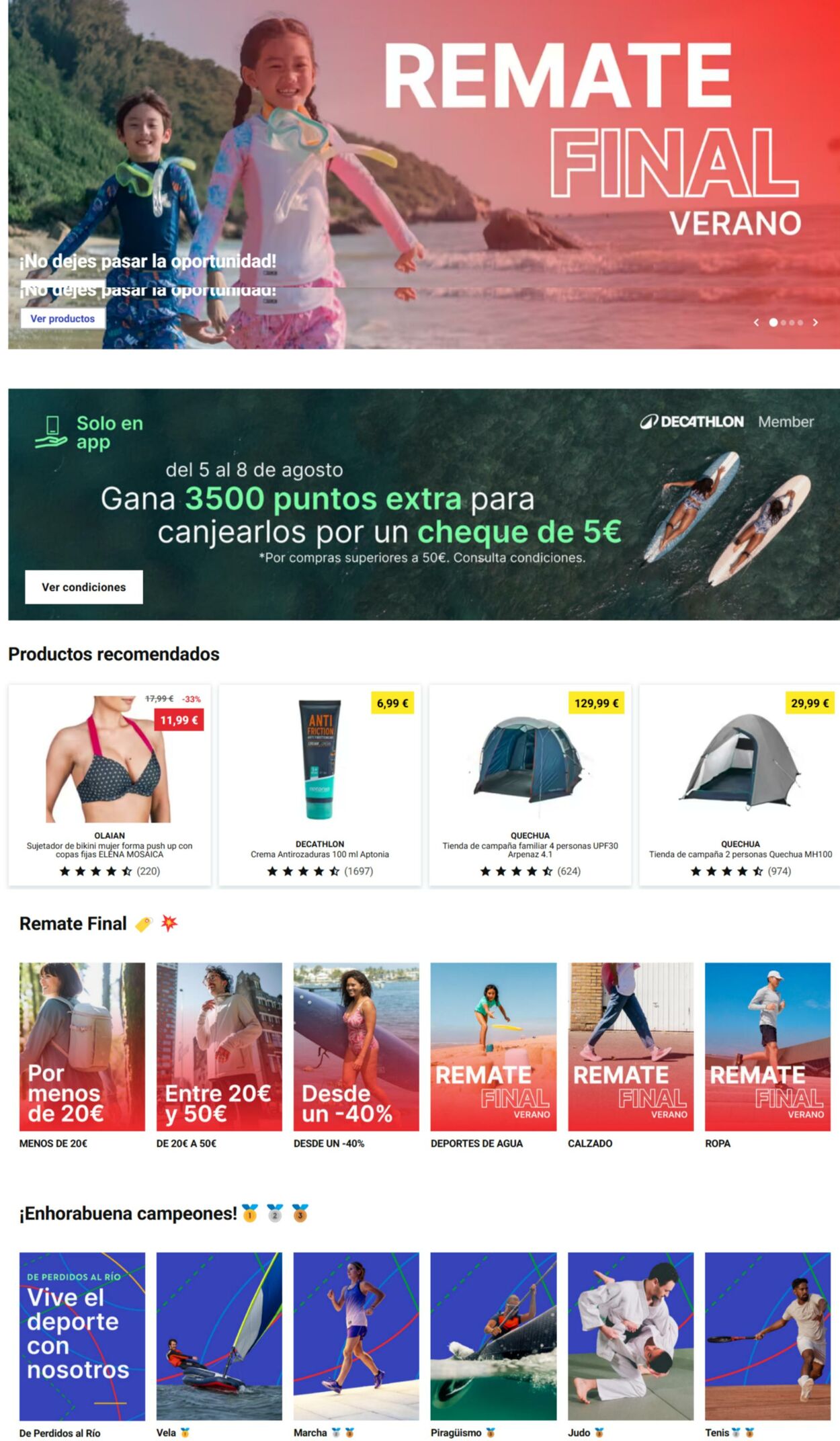 Folleto Decathlon 05.08.2024 - 19.08.2024