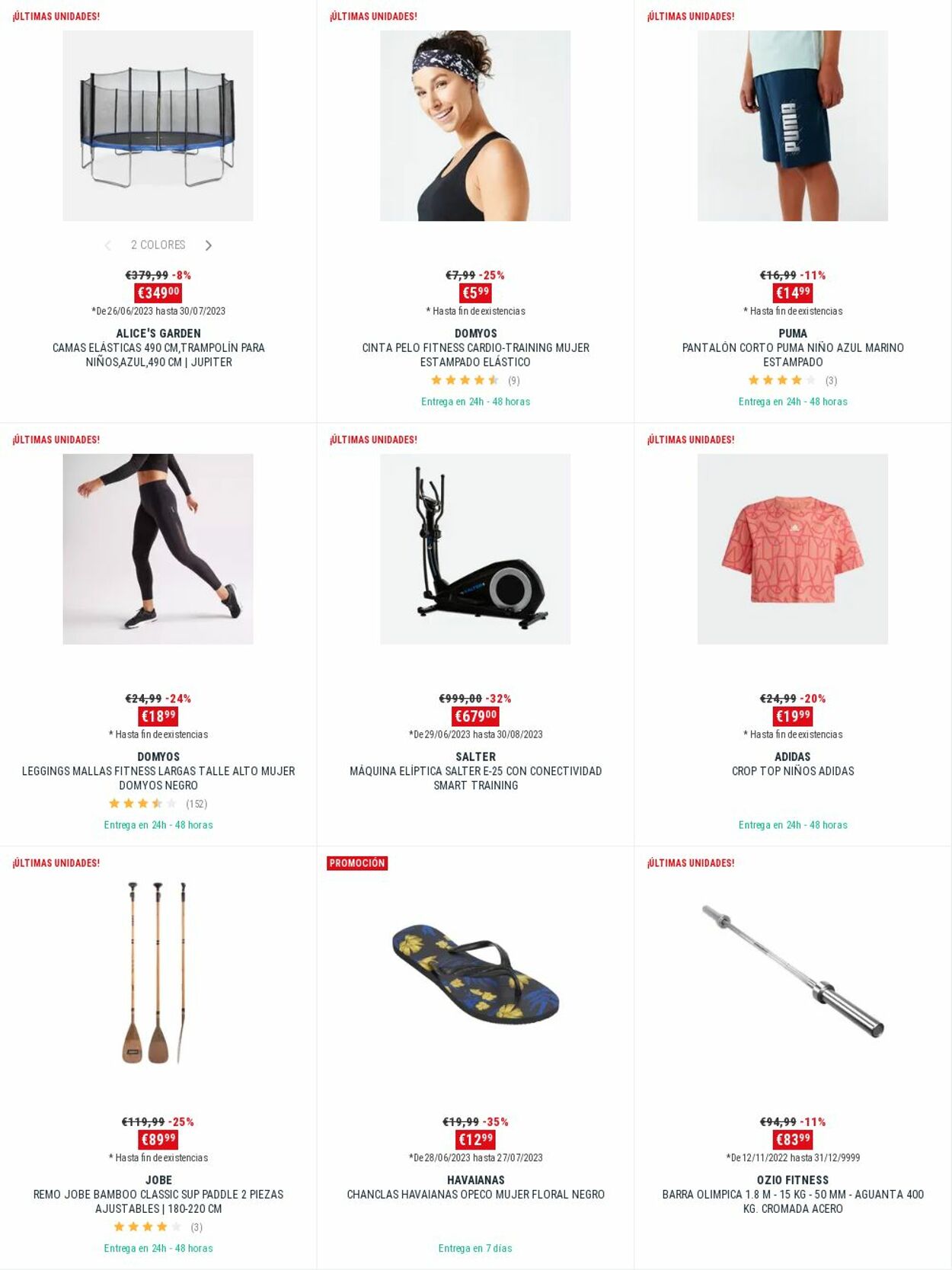 Folleto Decathlon 24.07.2023 - 09.08.2023