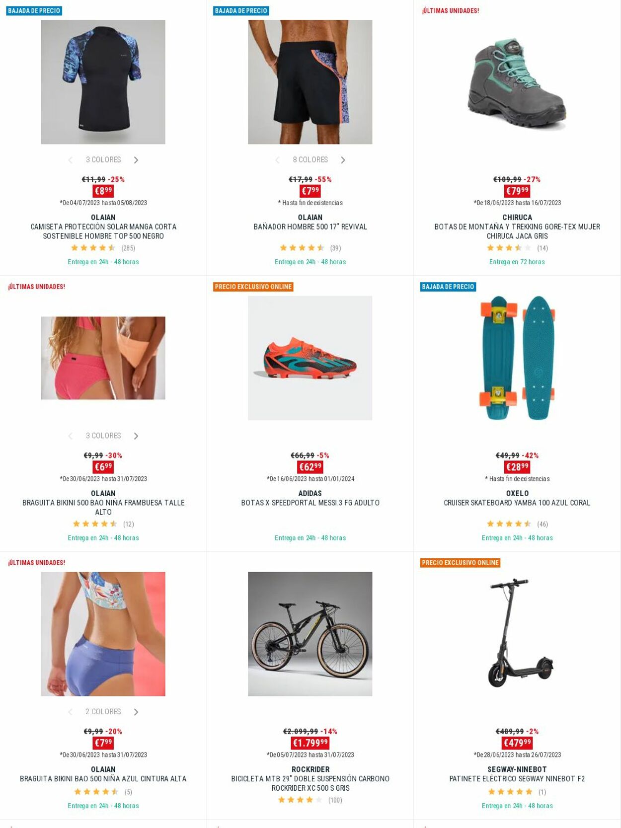 Folleto Decathlon 24.07.2023 - 09.08.2023