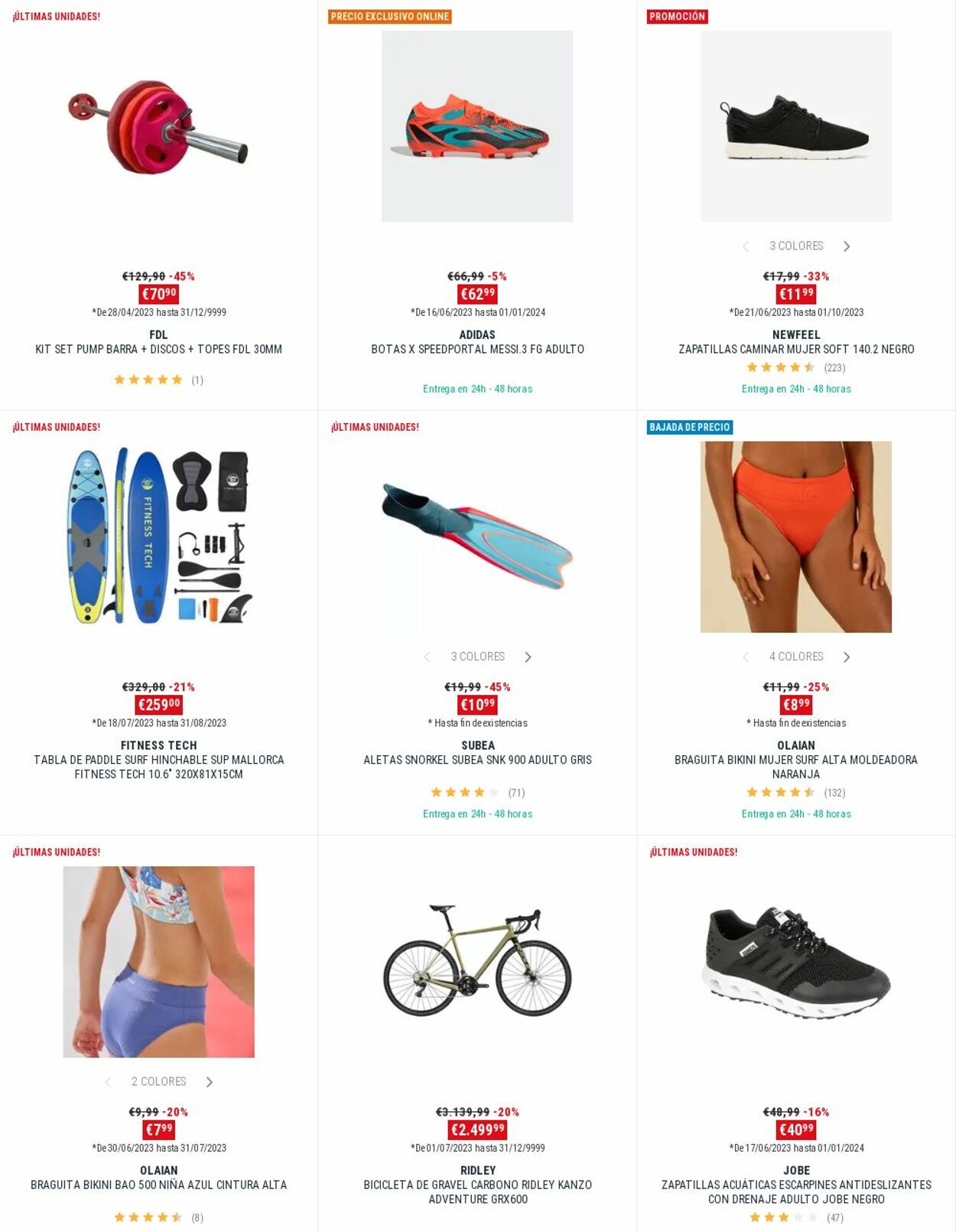 Folleto Decathlon 24.07.2023 - 30.07.2023