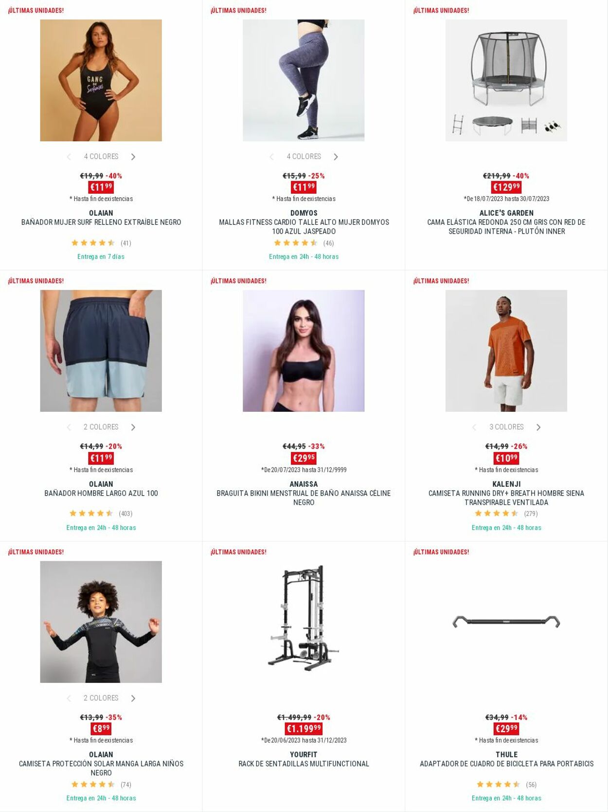 Folleto Decathlon 24.07.2023 - 30.07.2023