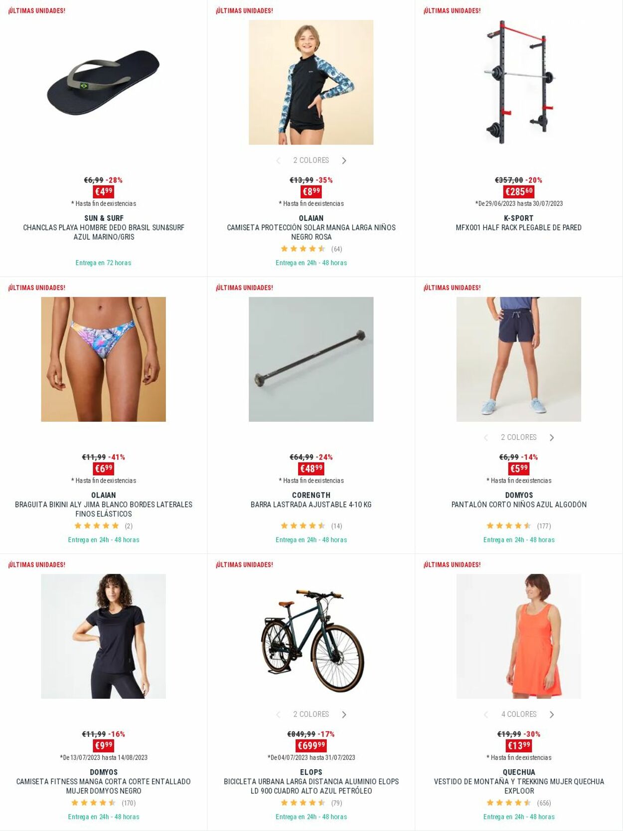 Folleto Decathlon 24.07.2023 - 30.07.2023