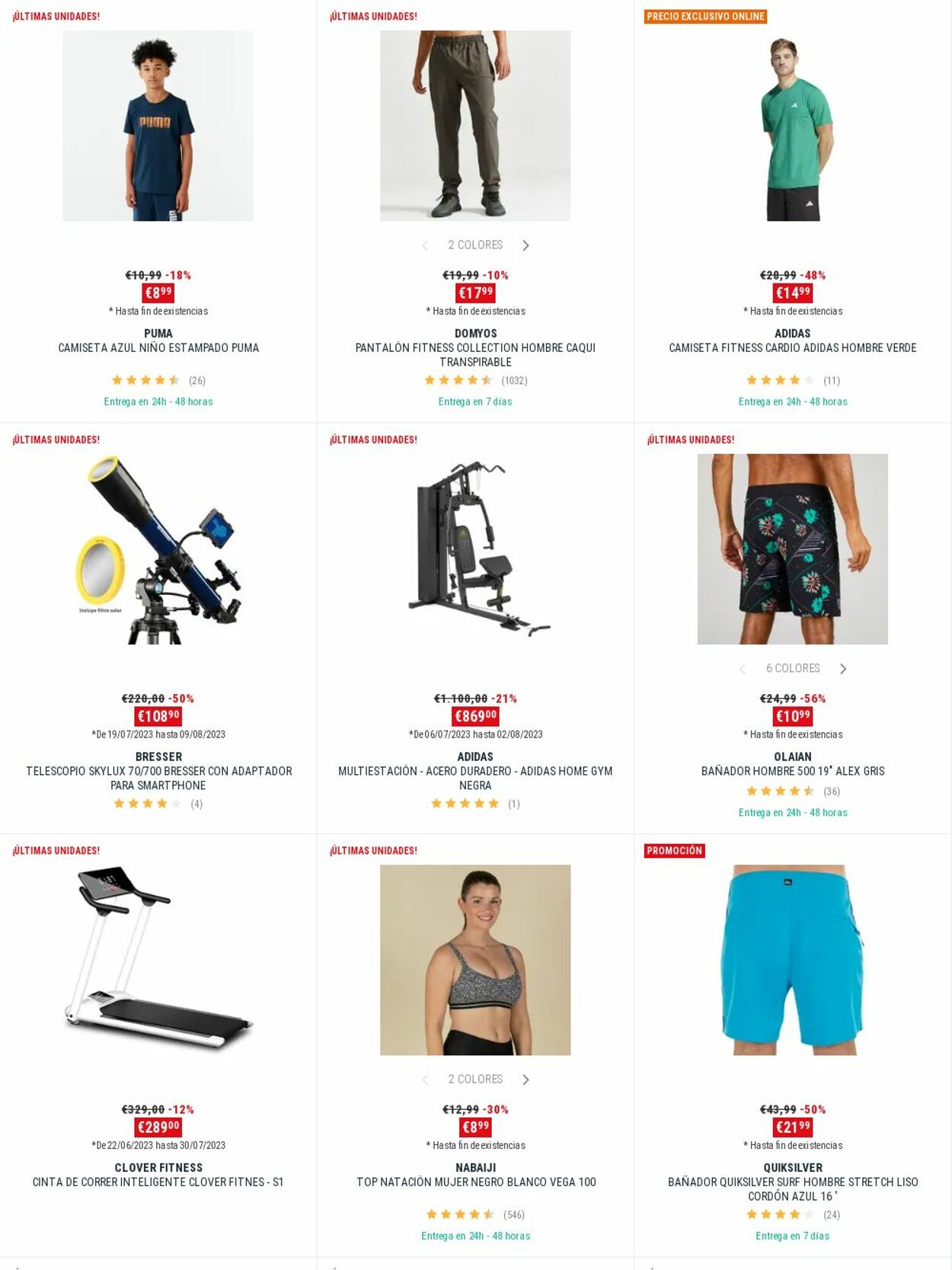 Folleto Decathlon 24.07.2023 - 30.07.2023