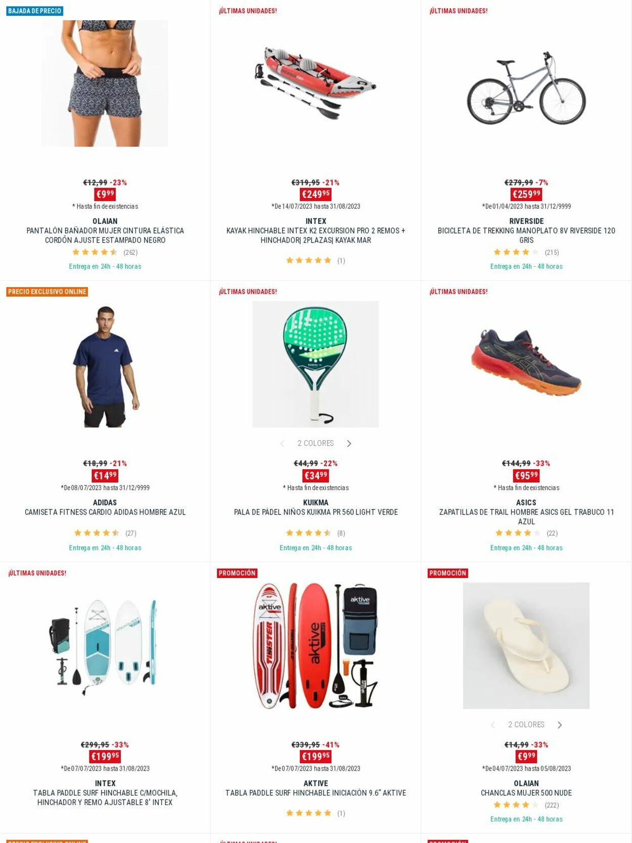 Folleto Decathlon 24.07.2023 - 30.07.2023