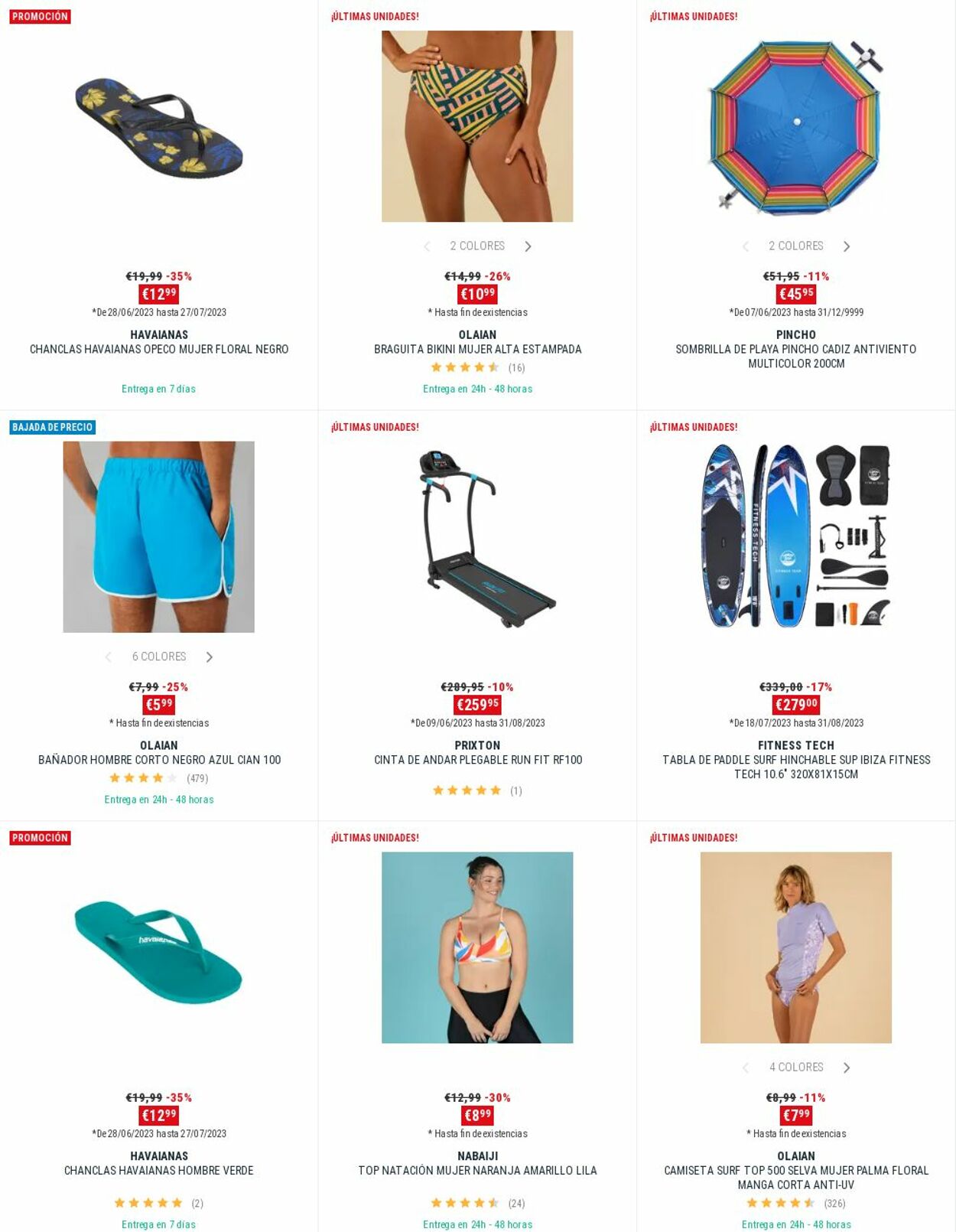 Folleto Decathlon 24.07.2023 - 30.07.2023