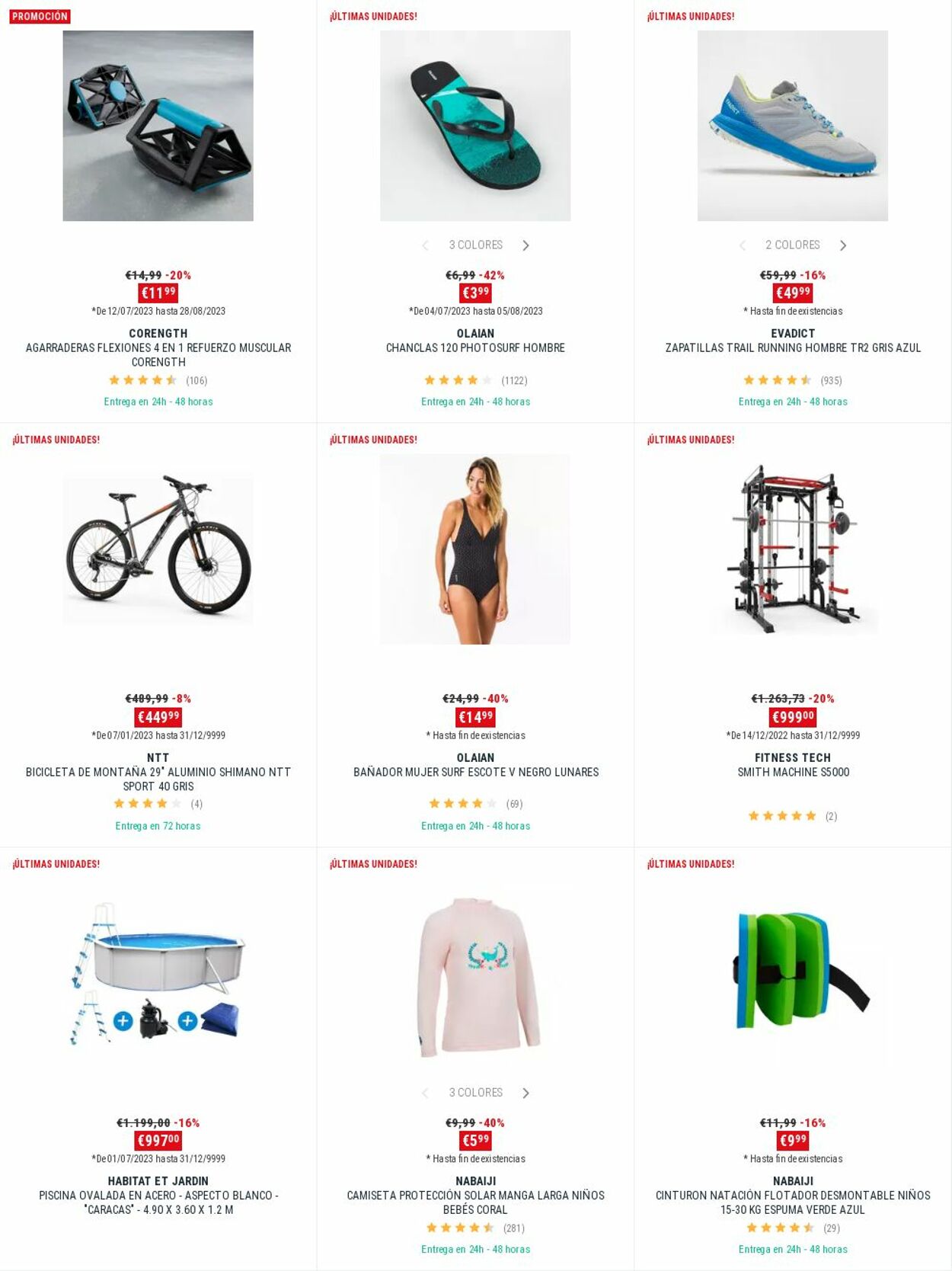 Folleto Decathlon 24.07.2023 - 30.07.2023