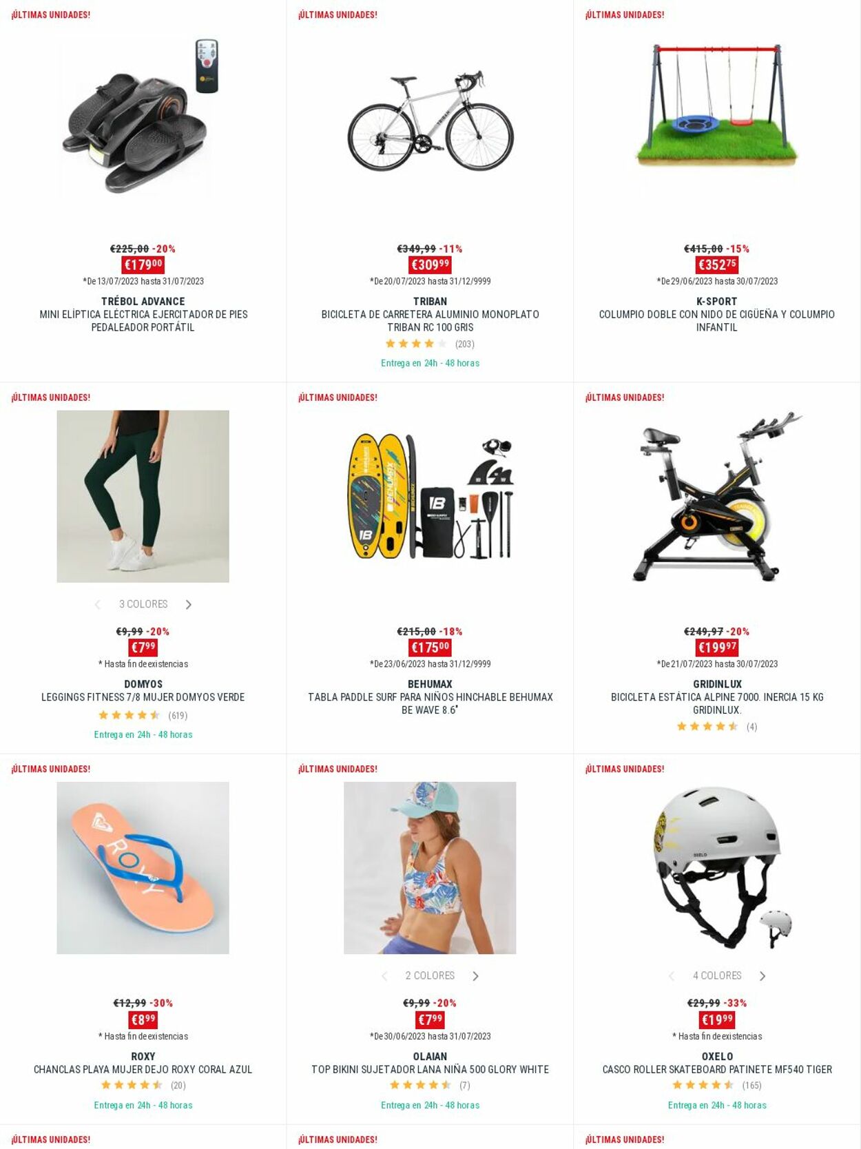 Folleto Decathlon 24.07.2023 - 30.07.2023