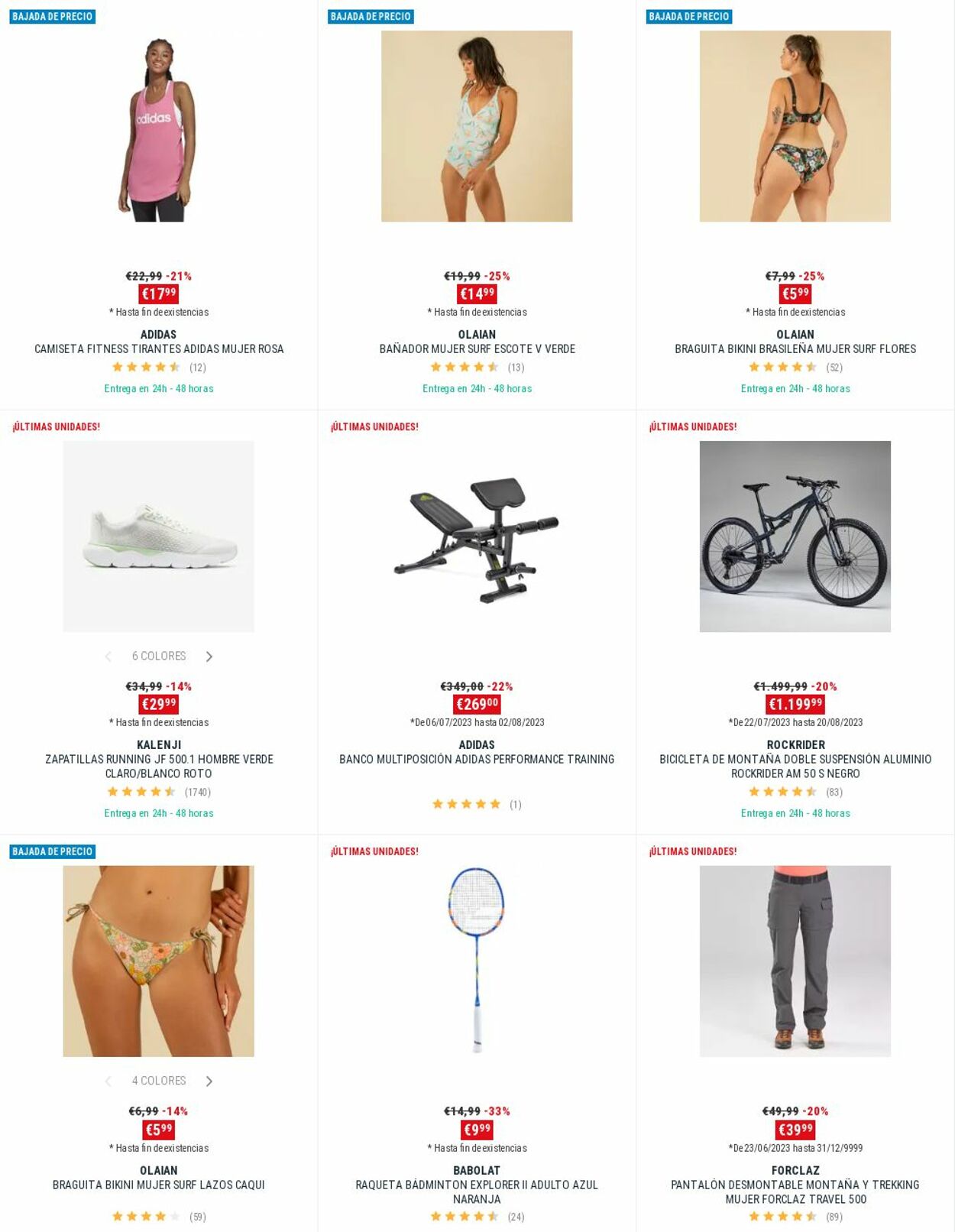 Folleto Decathlon 24.07.2023 - 30.07.2023