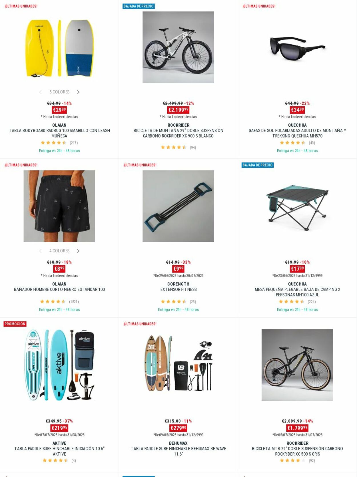 Folleto Decathlon 24.07.2023 - 30.07.2023