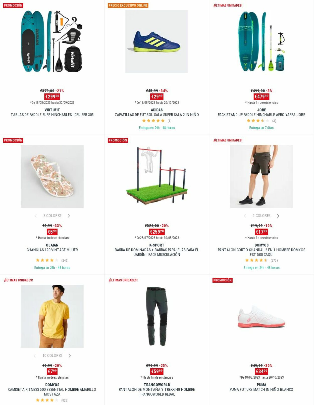 Folleto Decathlon 28.08.2023 - 06.09.2023