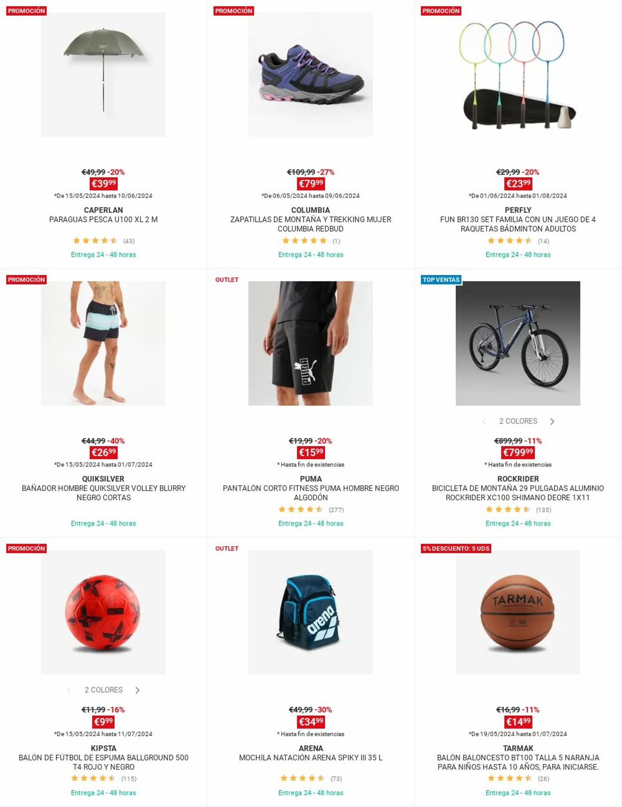 Folleto Decathlon 03.06.2024 - 09.06.2024