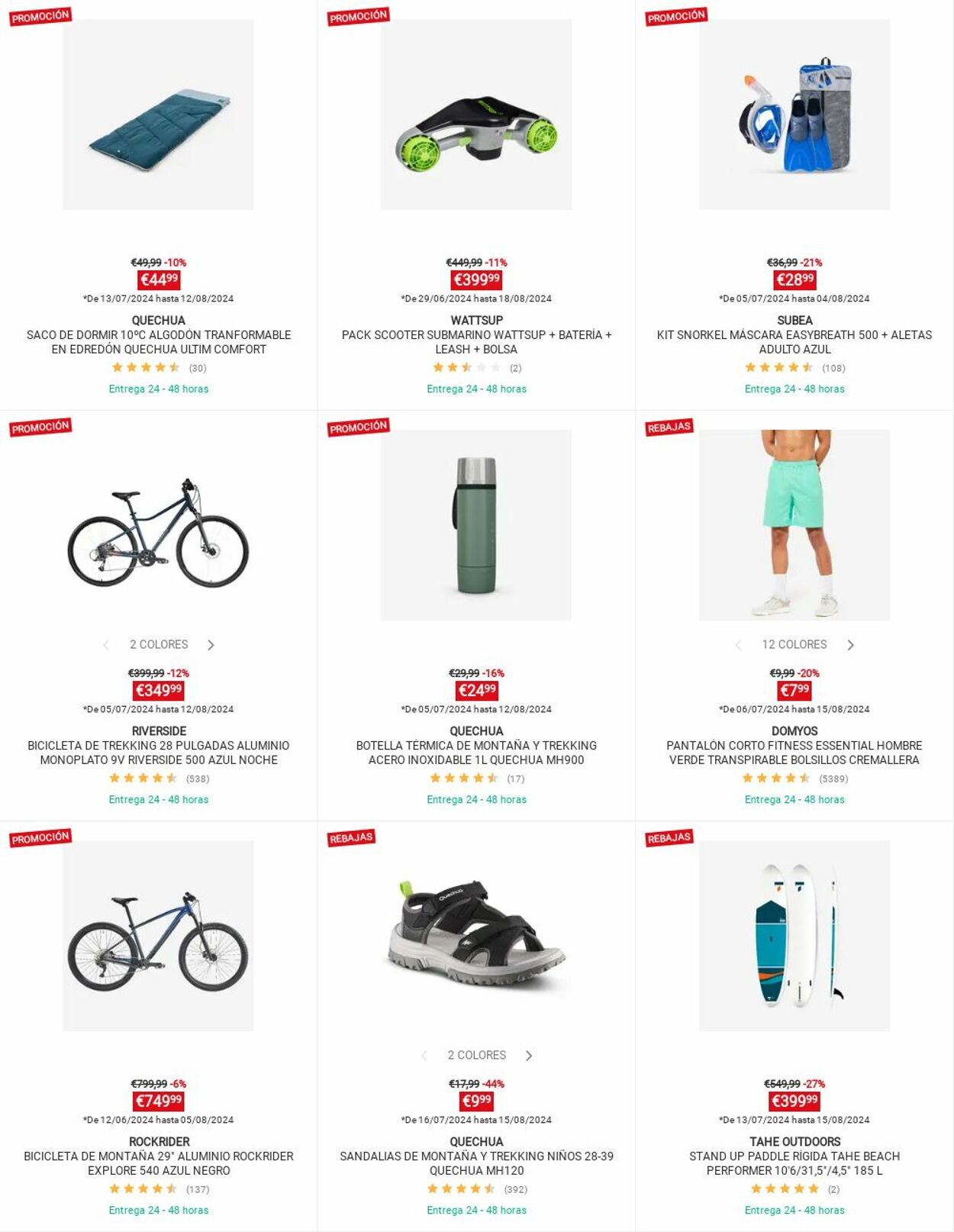 Folleto Decathlon 12.08.2024 - 18.08.2024