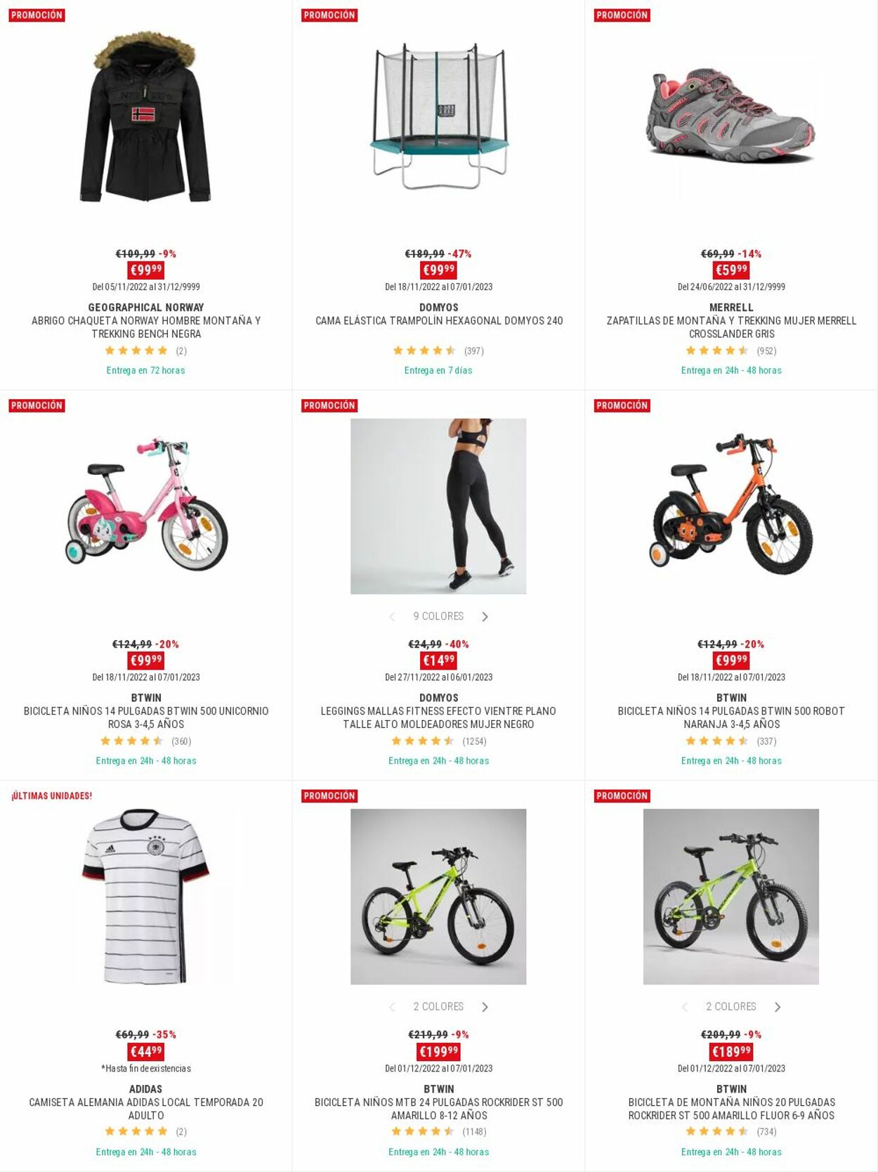 Folleto Decathlon 26.12.2022 - 02.01.2023